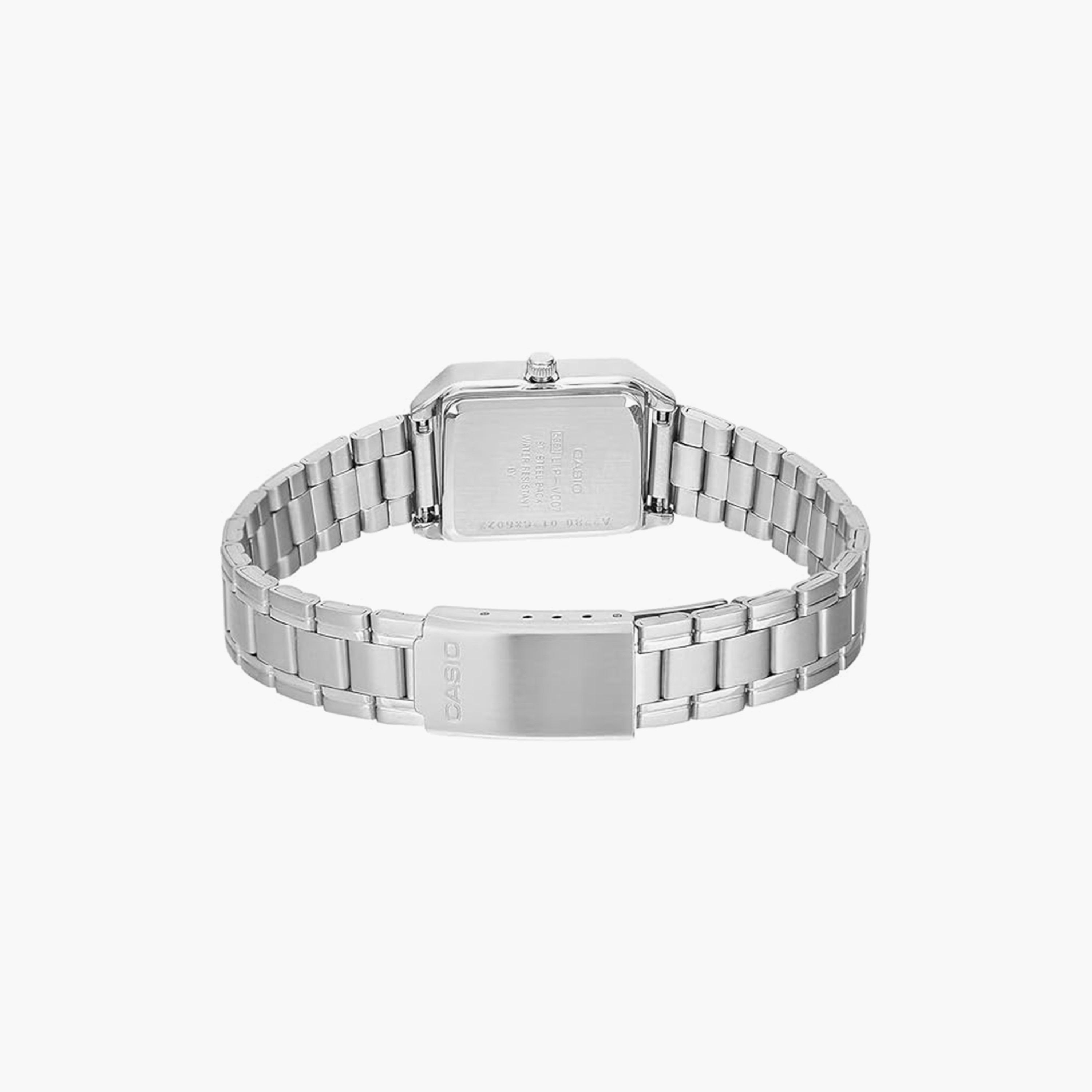 Casio Women's 22 MM Silver Analog Stainless Steel Watch | LTP-V007D-2EUDF-women-watchesandjewellery-watches-image-3