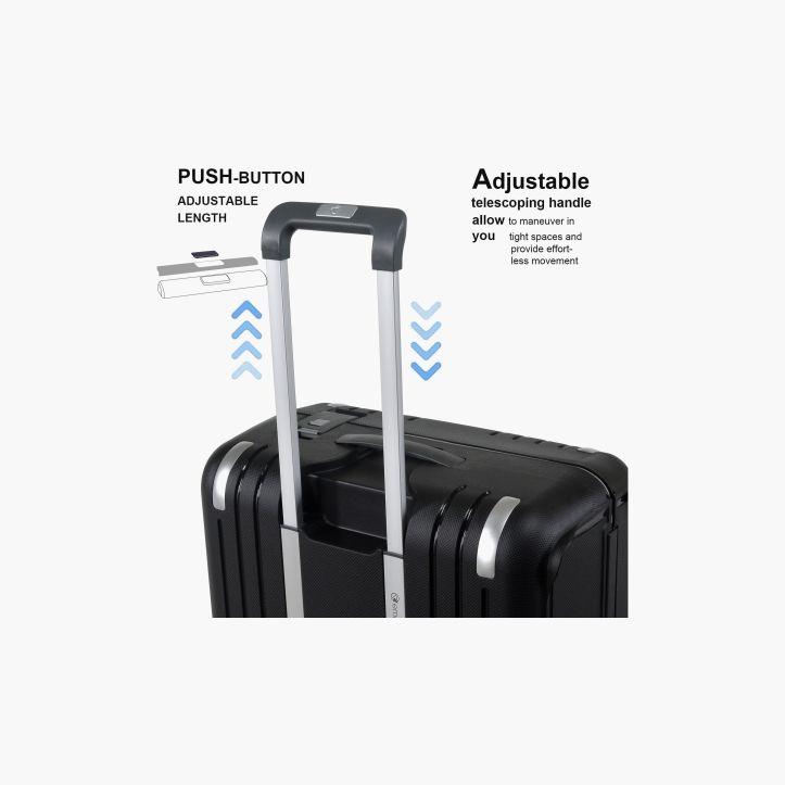 إميننت- شنطة فيرتيكا بولي بروبلين بأربع عجلات مقاس 51 سم مع قفل TSA | B0006-20-travel-luggagesandbags-luggage-image-6