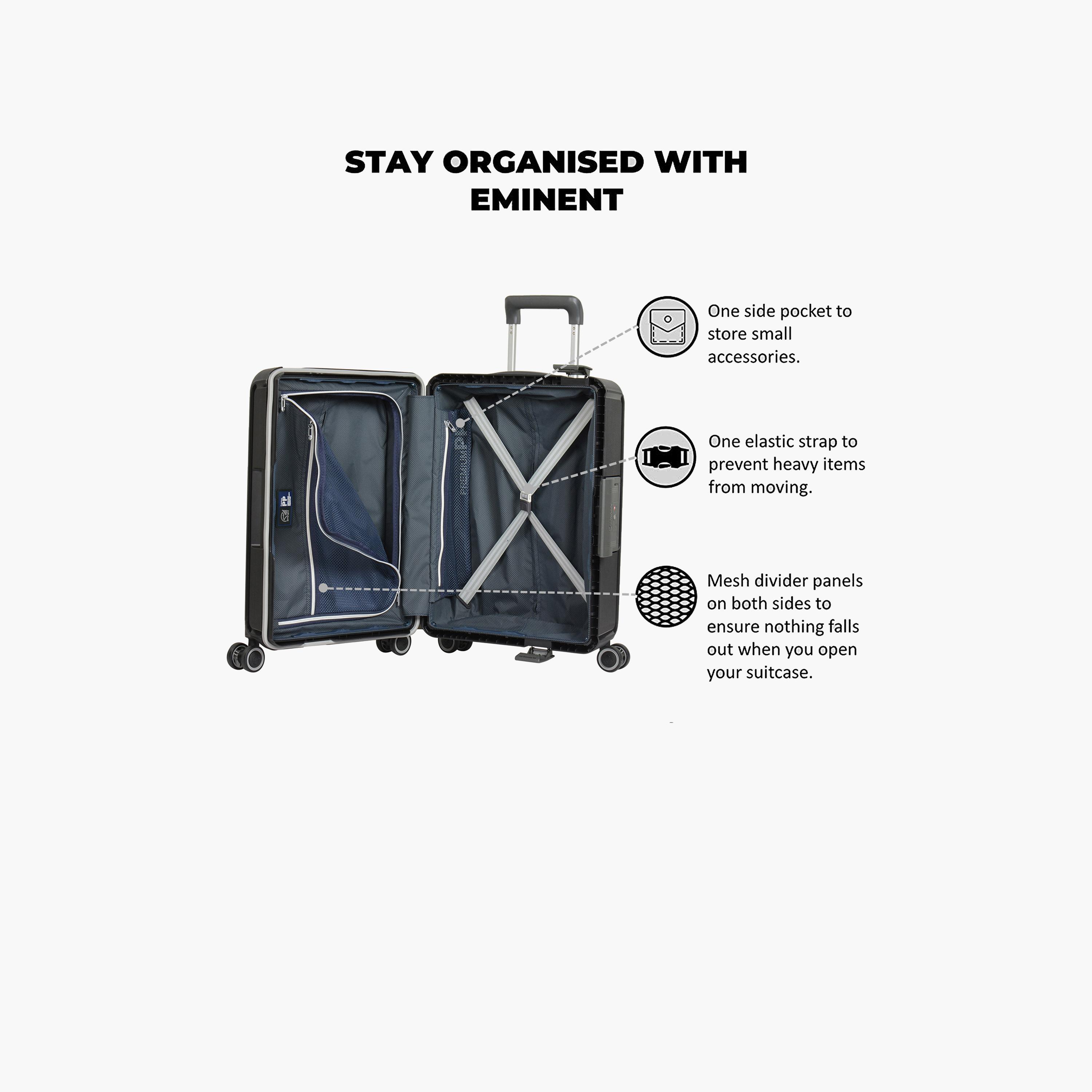 إميننت- شنطة فيرتيكا بولي بروبلين بأربع عجلات مقاس 63.5 سم مع قفل TSA | B0006-26-travel-luggagesandbags-luggage-image-3