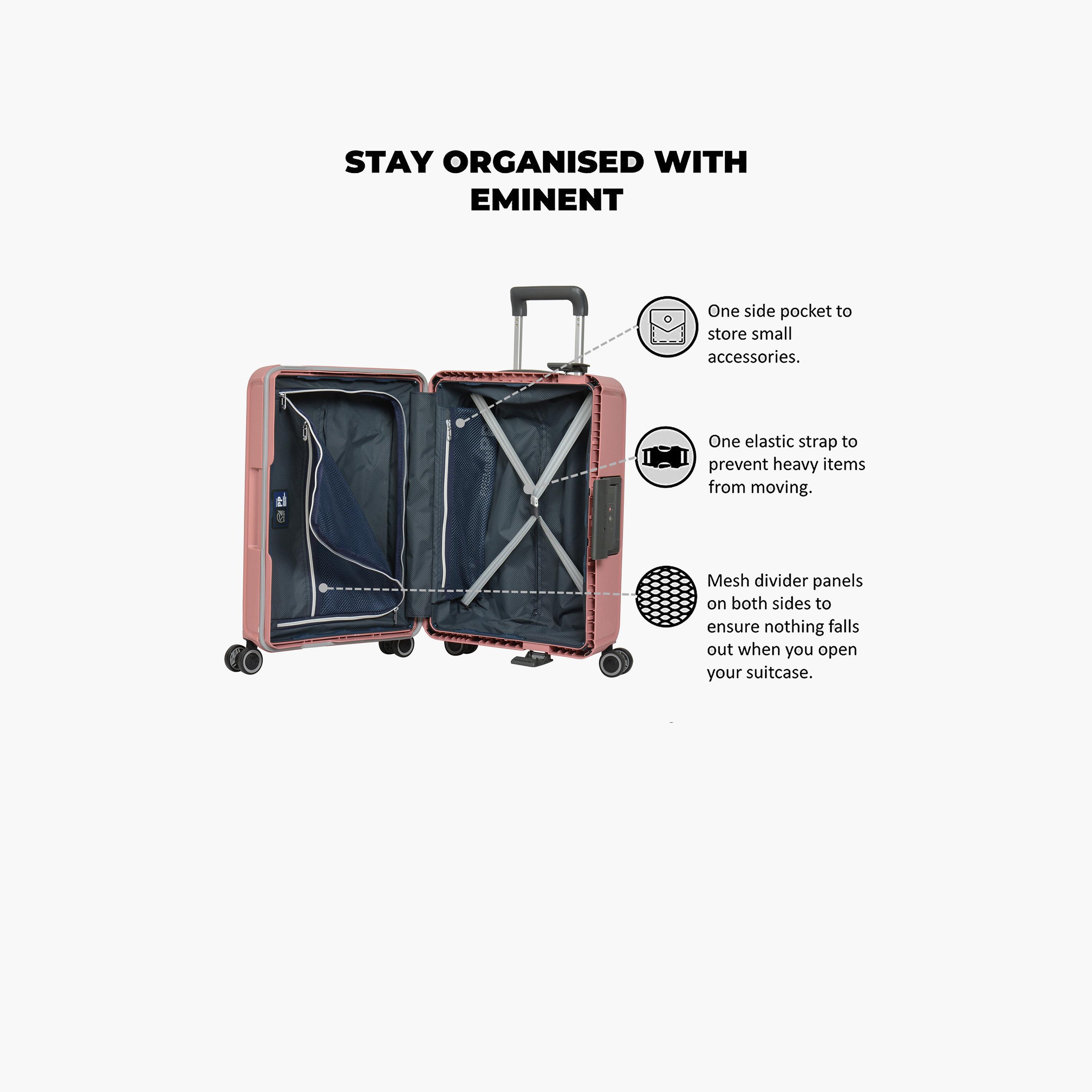 Eminent Vertica 71 CM Large Check-in Polypropylene Hardcase 4-Wheeler Spinner Trolley Bag with TSA Lock | B0006-28-travel-luggagesandbags-luggage-image-3