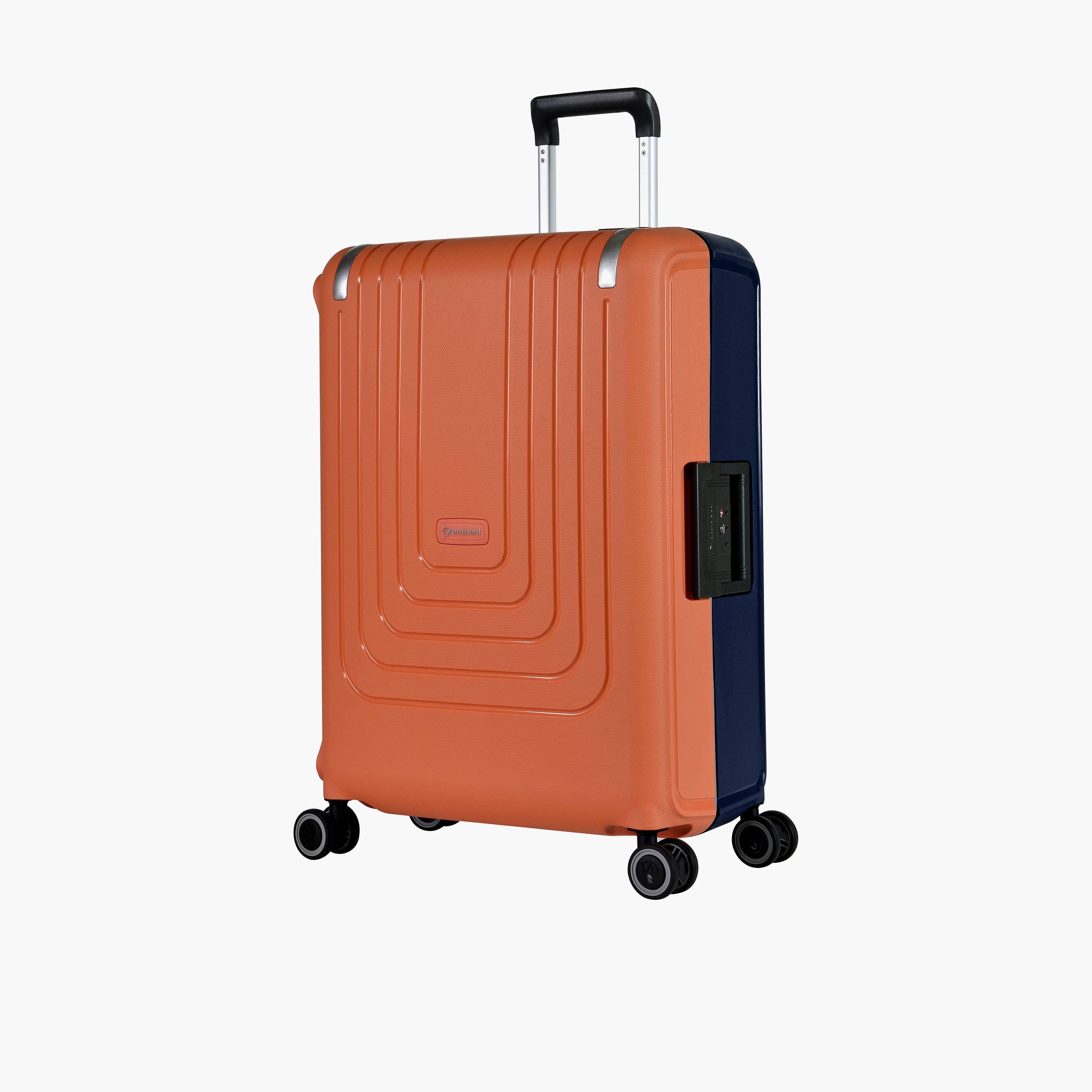 Eminent Vertica 63.5 CM Medium Check-in Polypropylene Hardcase 4-Wheeler Spinner Trolley Bag with TSA Lock | B0006M-26-travel-luggagesandbags-luggage-image-1