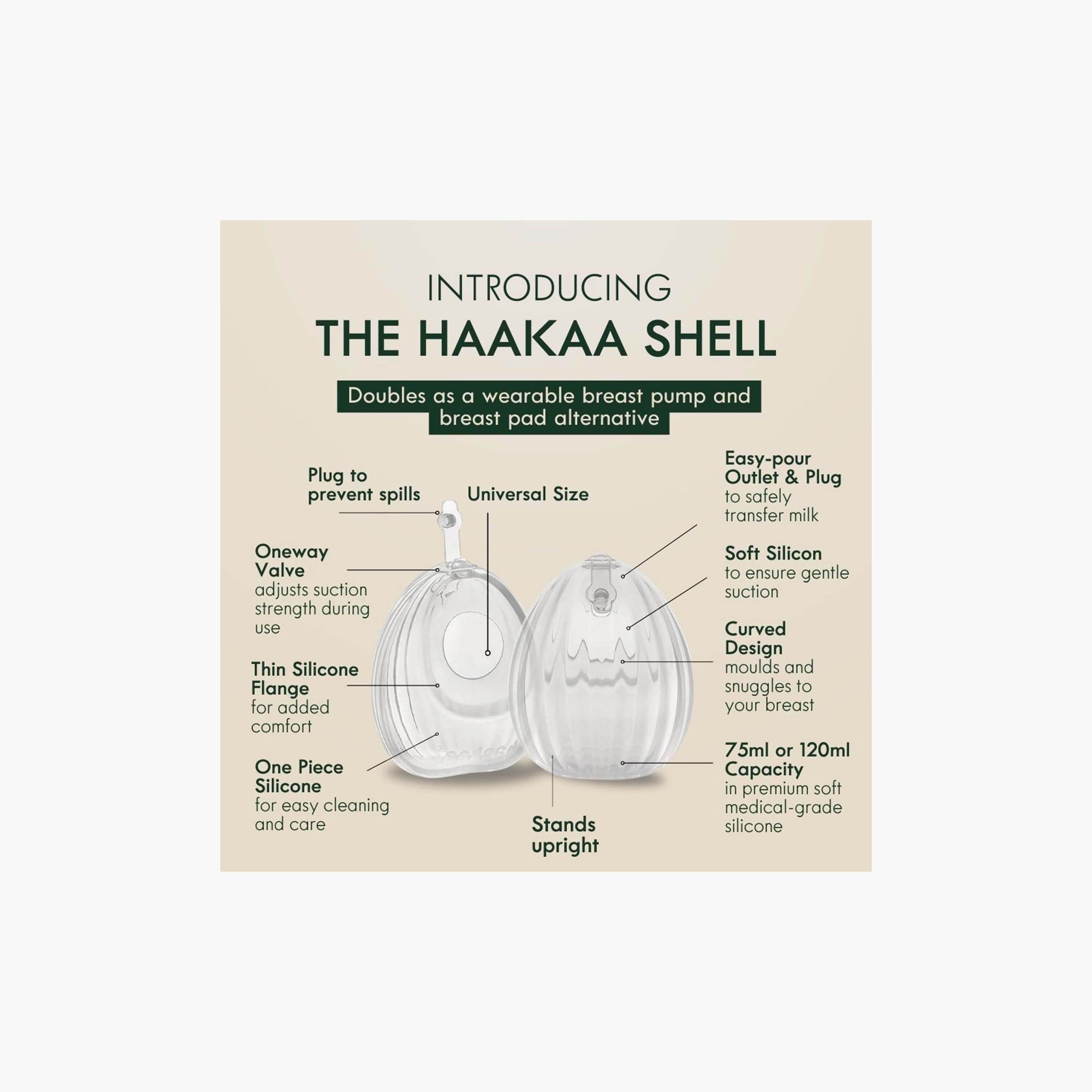 Haakaa 2-Piece Wearable Manual Breast Pump - 75 ml-baby-feeding-breastfeedingandcare-image-3