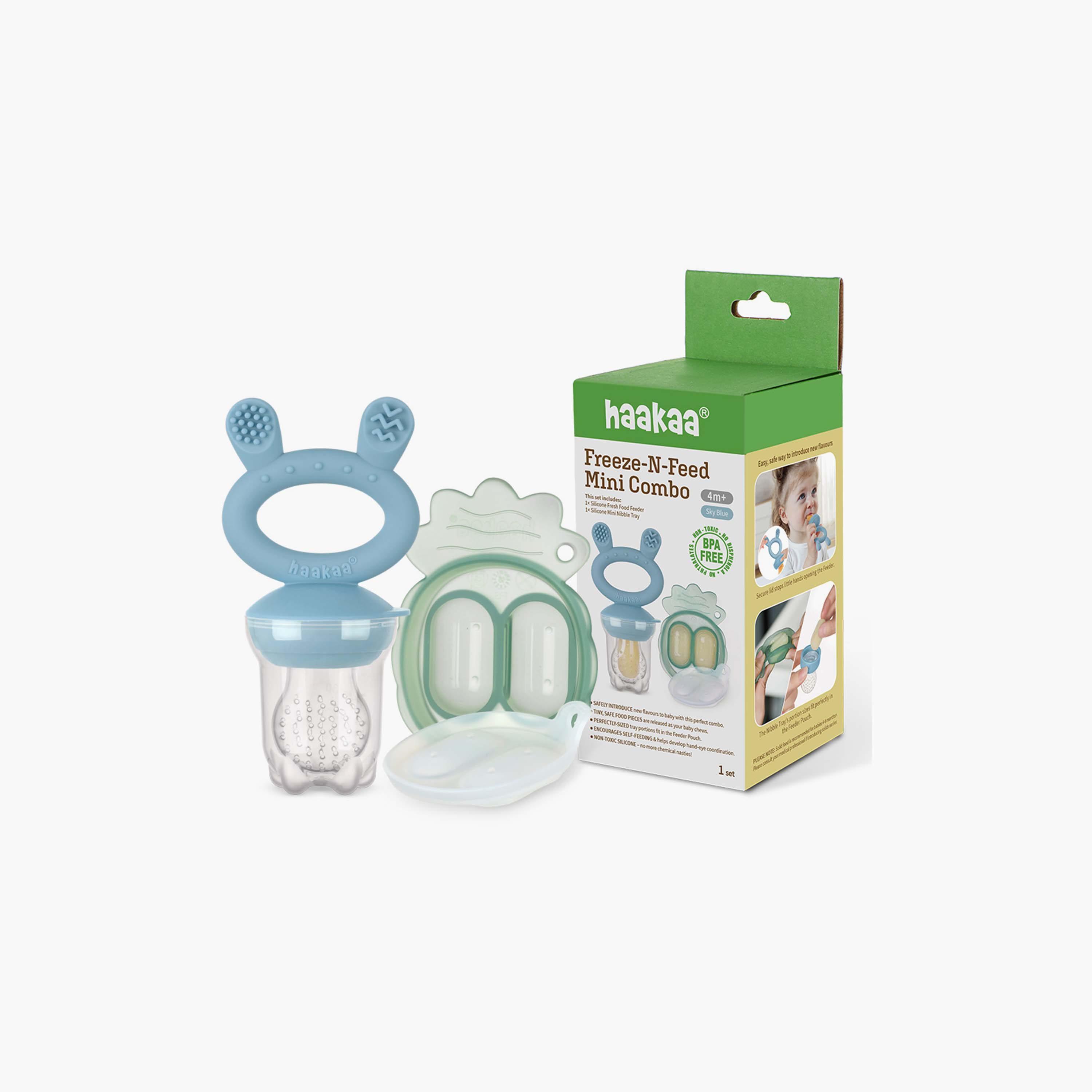 Haakaa Freeze-N-Feed Mini Combo with Food Feeder & Mini Nibble Tray-baby-feeding-mealtimeessentials-image-1