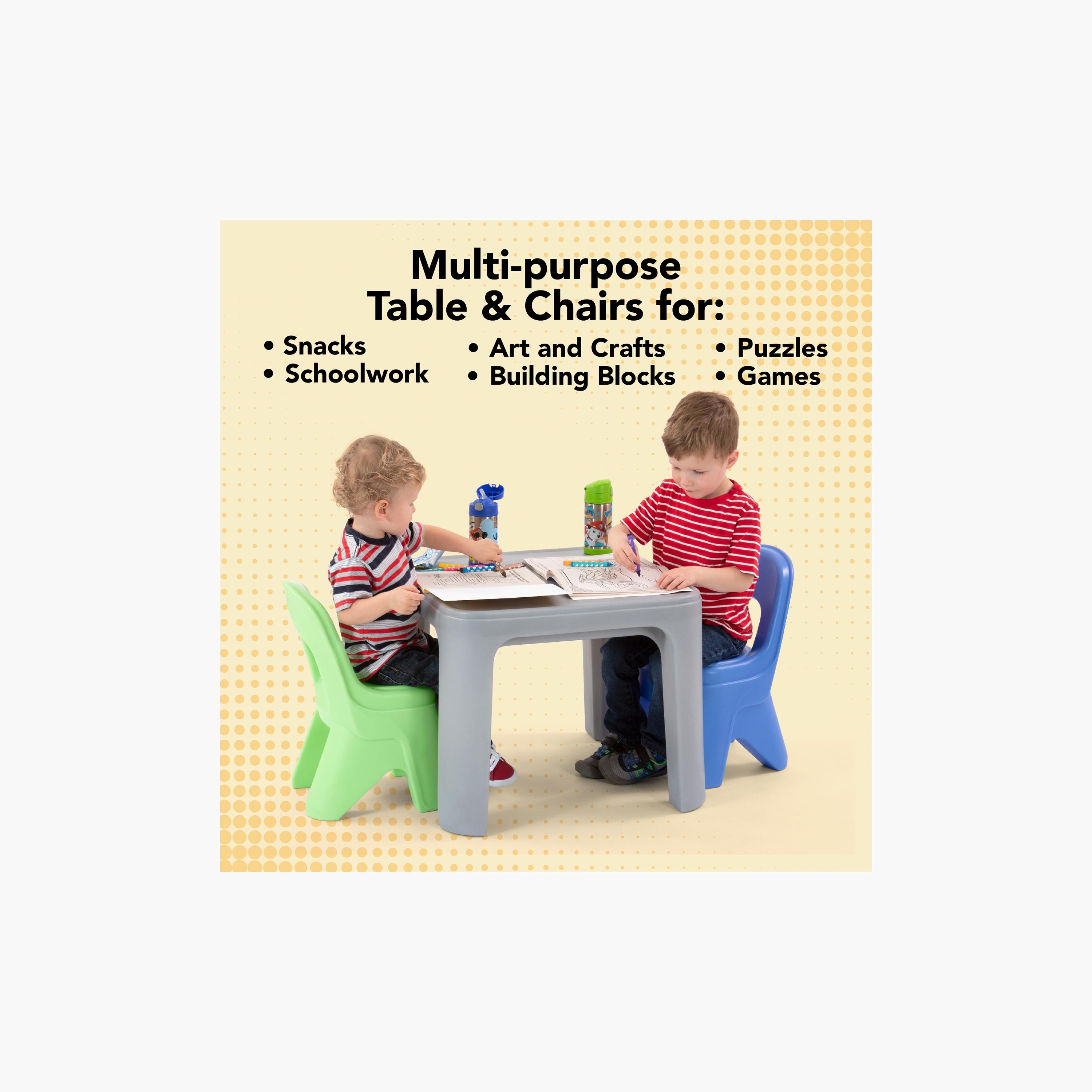مجموعة طاولة لعب متعددة الأغراض مع طقم كرسي مكون من قطعتين من سيمبلاي3 - متعدد الألوان - 2-6 سنوات-baby-nursery-furniture-chairsandtables-image-2