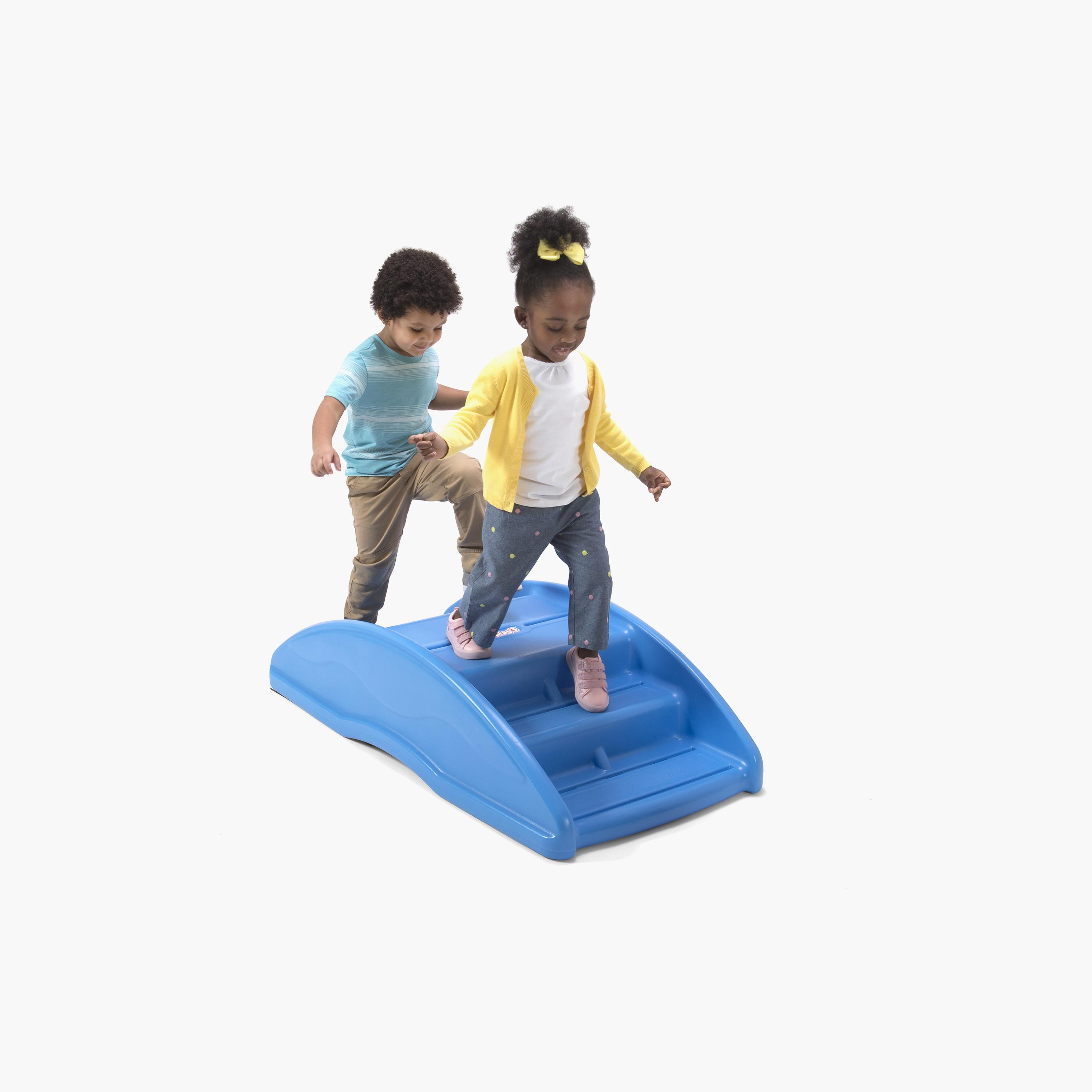 Simplay3 Two Sided Teeter Totter Seesaw & Climbing Bridge Playset - Blue - 2-6 Years-toys-babyandtoddlertoys-rattlesandteethers-image-6