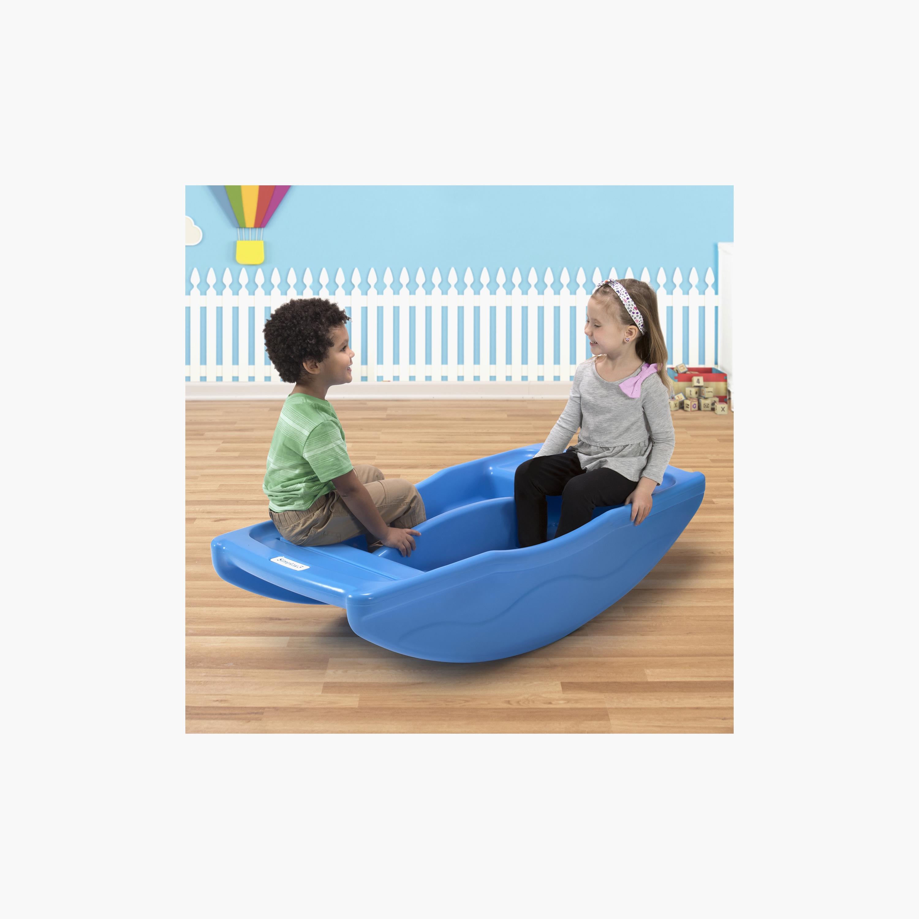 Simplay3 Two Sided Teeter Totter Seesaw & Climbing Bridge Playset - Blue - 2-6 Years-toys-babyandtoddlertoys-rattlesandteethers-image-7