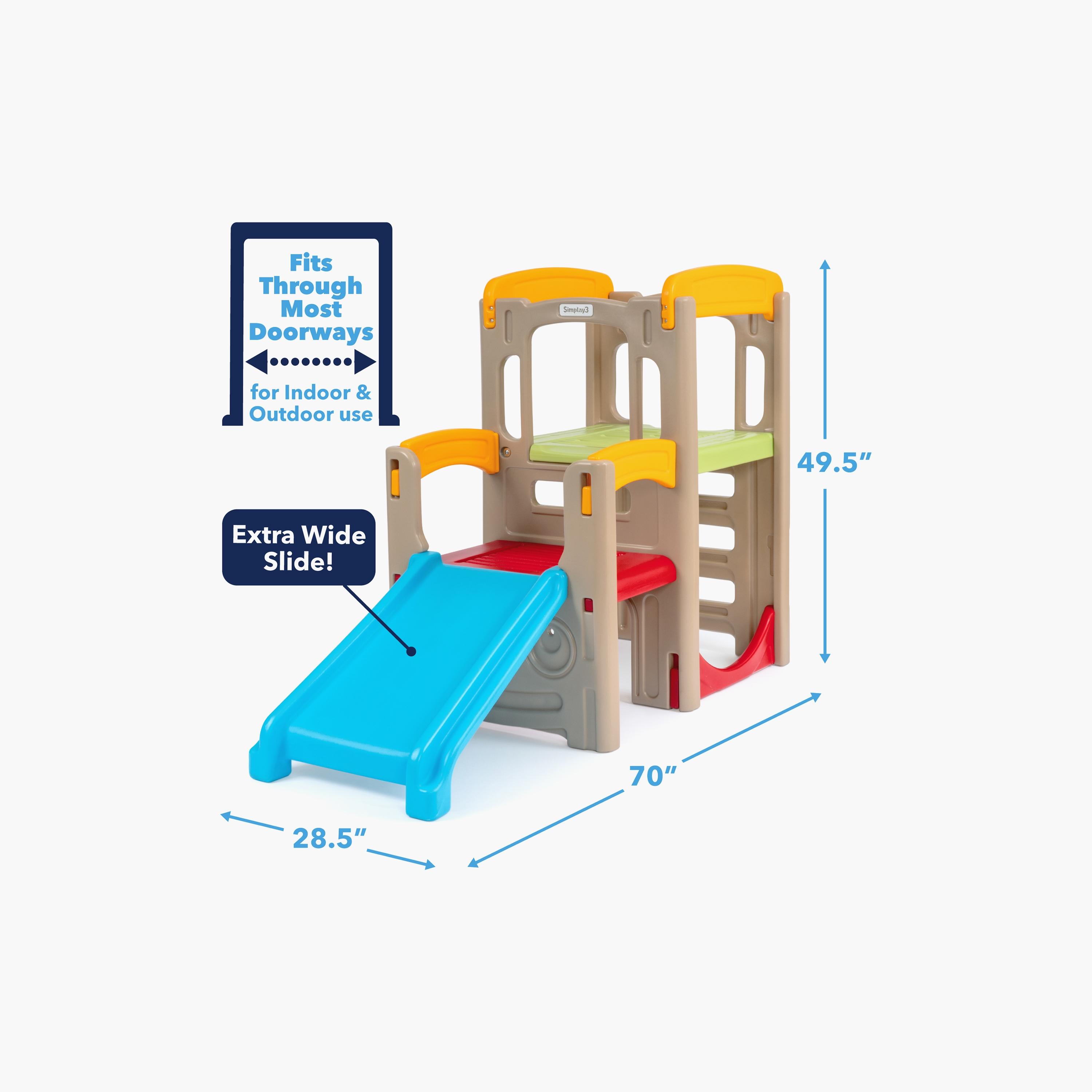 Simplay3 Young Explorers Adventure Climber & Slide Playset - Multicolour - 1-6 Years-toys-outdoor-slidesandswings-image-2