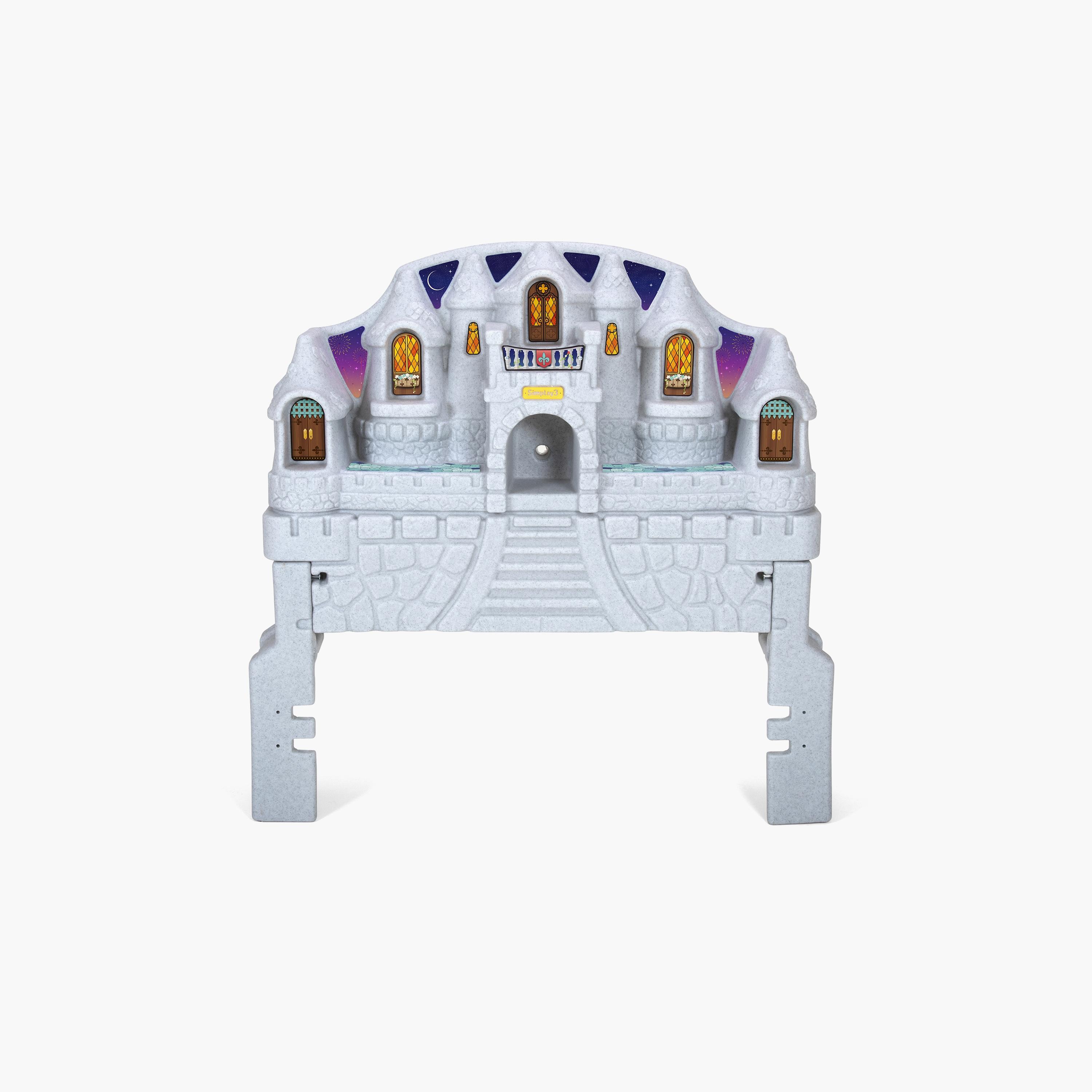 Simplay3 Imagination Castle  Twin Bed Headboard - Multicolour - 3 Years+-baby-nursery-furniture-chairsandtables-image-2