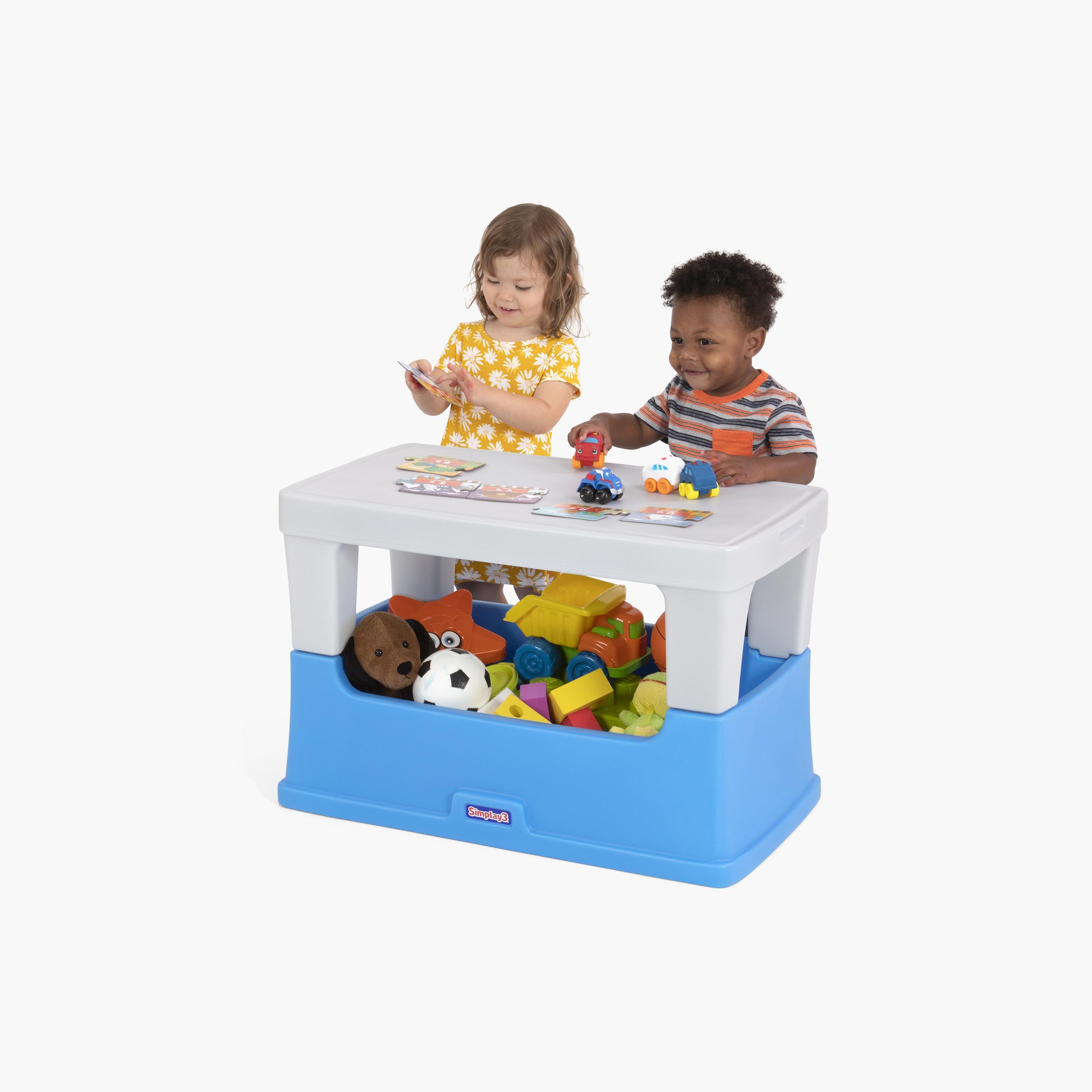 Simplay3 Multipurpose Play Around Toy Box Table - Multicolour - 2 Years+-toys-outdoor-playhousesandplayards-image-2