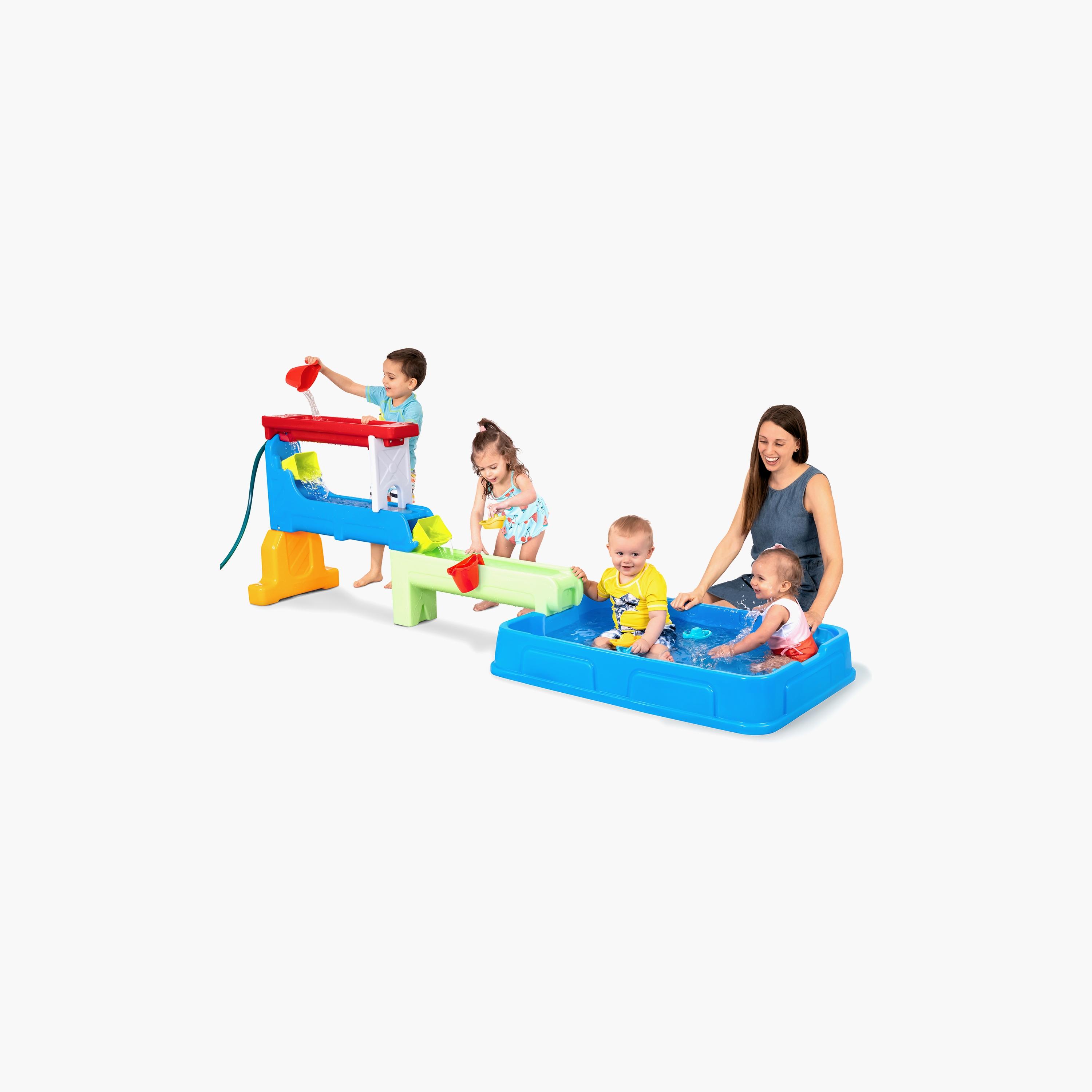 Simplay3 Raindrop Falls Water Table Splash Pool  - Multicolour - 1 Years+-toys-outdoor-poolandbeach-beachtoys-image-2