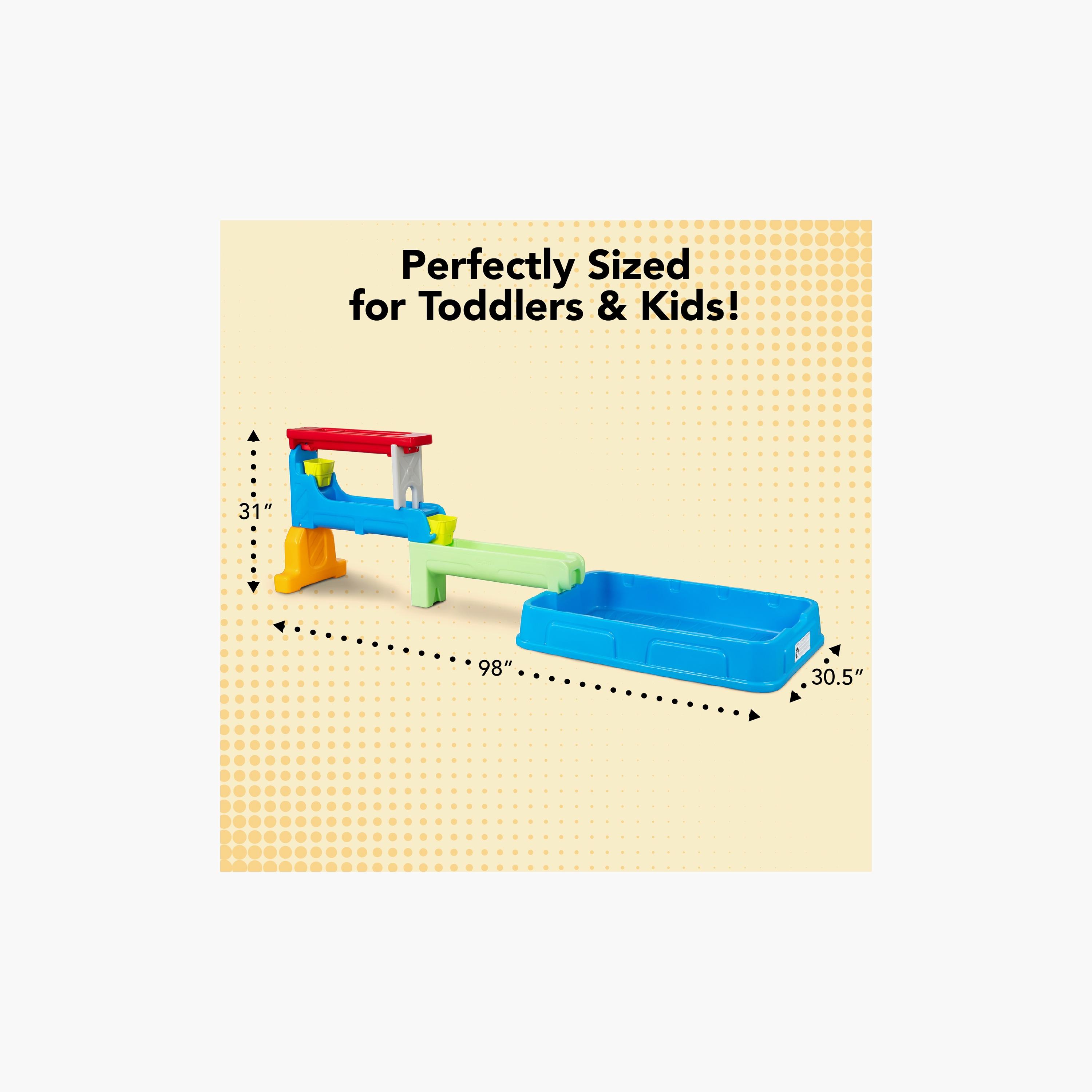 Simplay3 Raindrop Falls Water Table Splash Pool  - Multicolour - 1 Years+-toys-outdoor-poolandbeach-beachtoys-image-4
