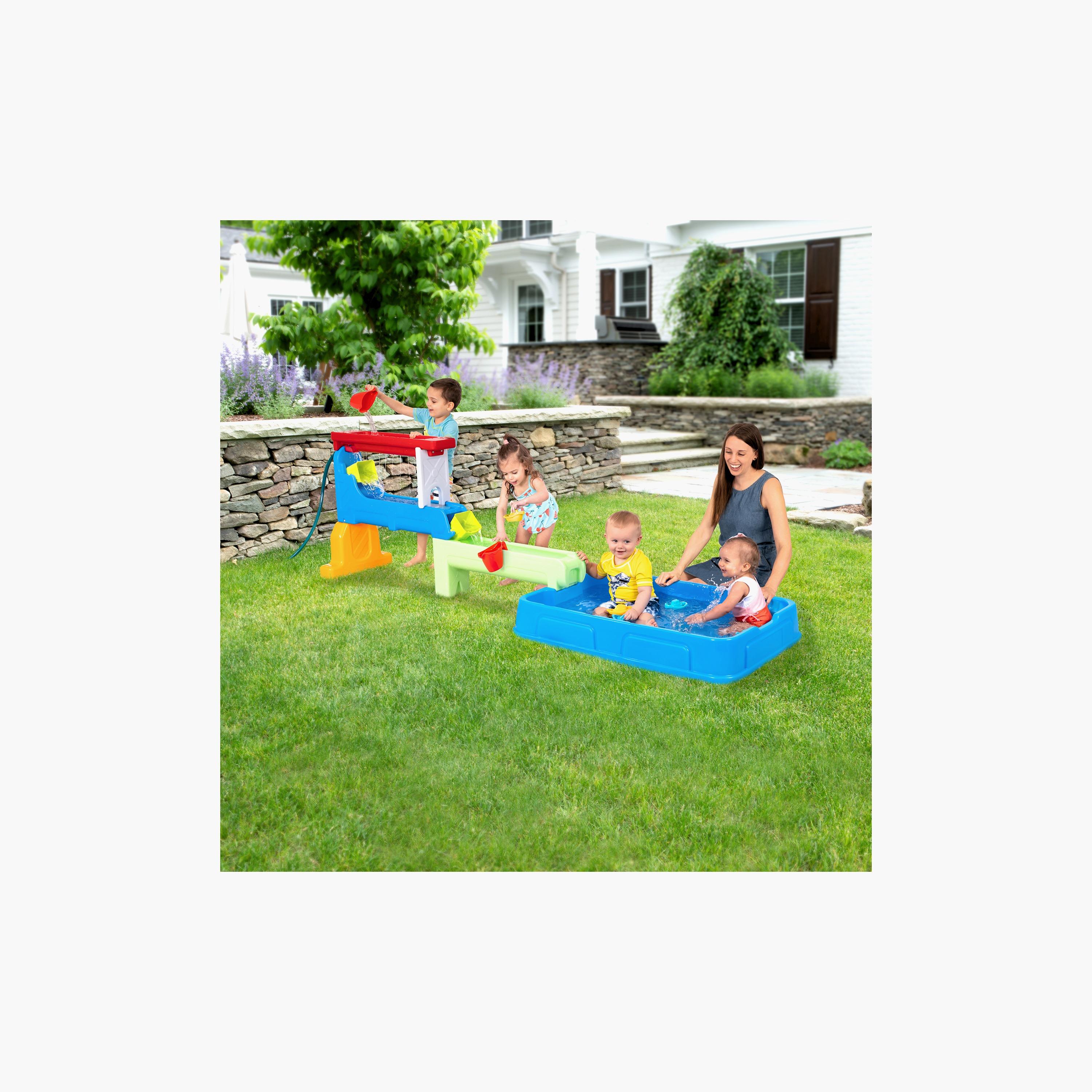 Simplay3 Raindrop Falls Water Table Splash Pool  - Multicolour - 1 Years+-toys-outdoor-poolandbeach-beachtoys-image-7
