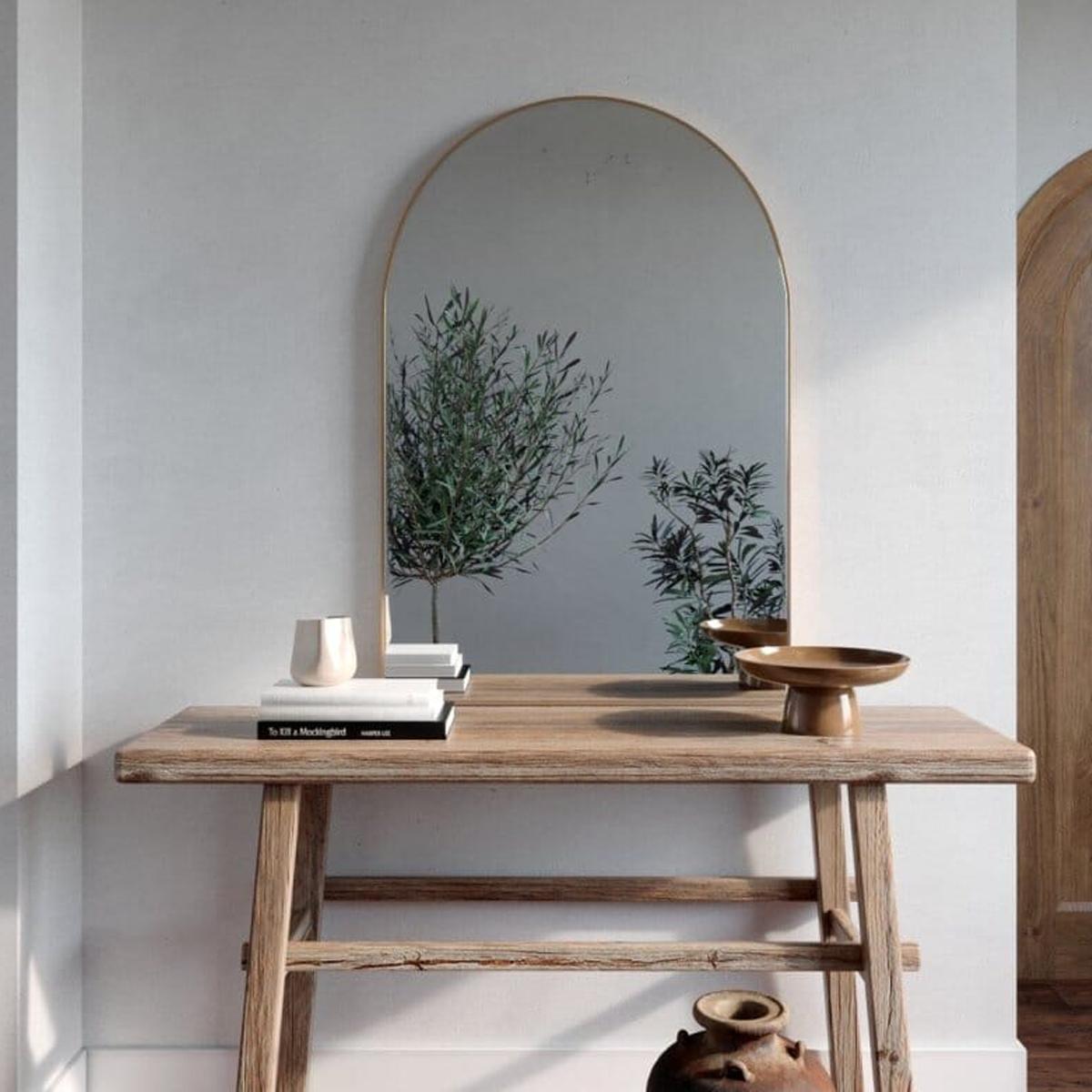 HomeKode Vanity Wall Mirror - 120x60 cm