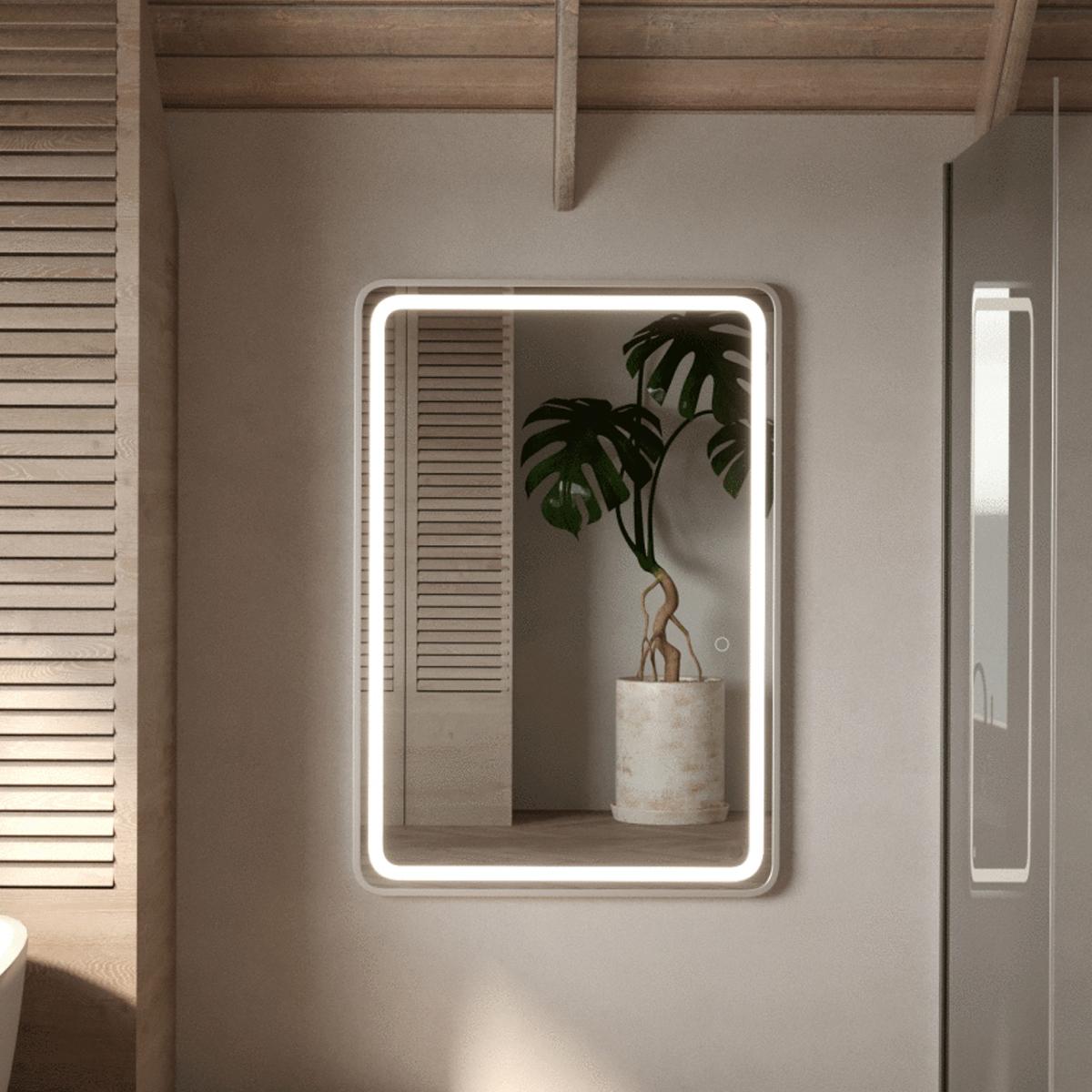 HomeKode Kayla LED Vanity Wall Mirror - 90x60 cm