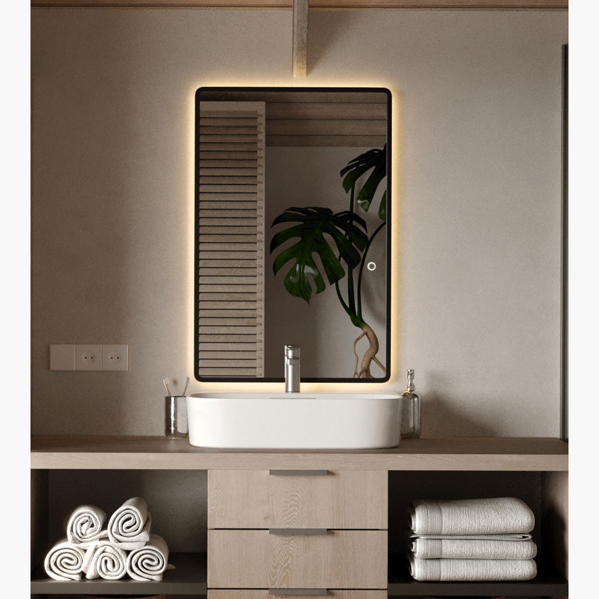 HomeKode Backlit Vanity LED Wall Mirror - 120x60 cm