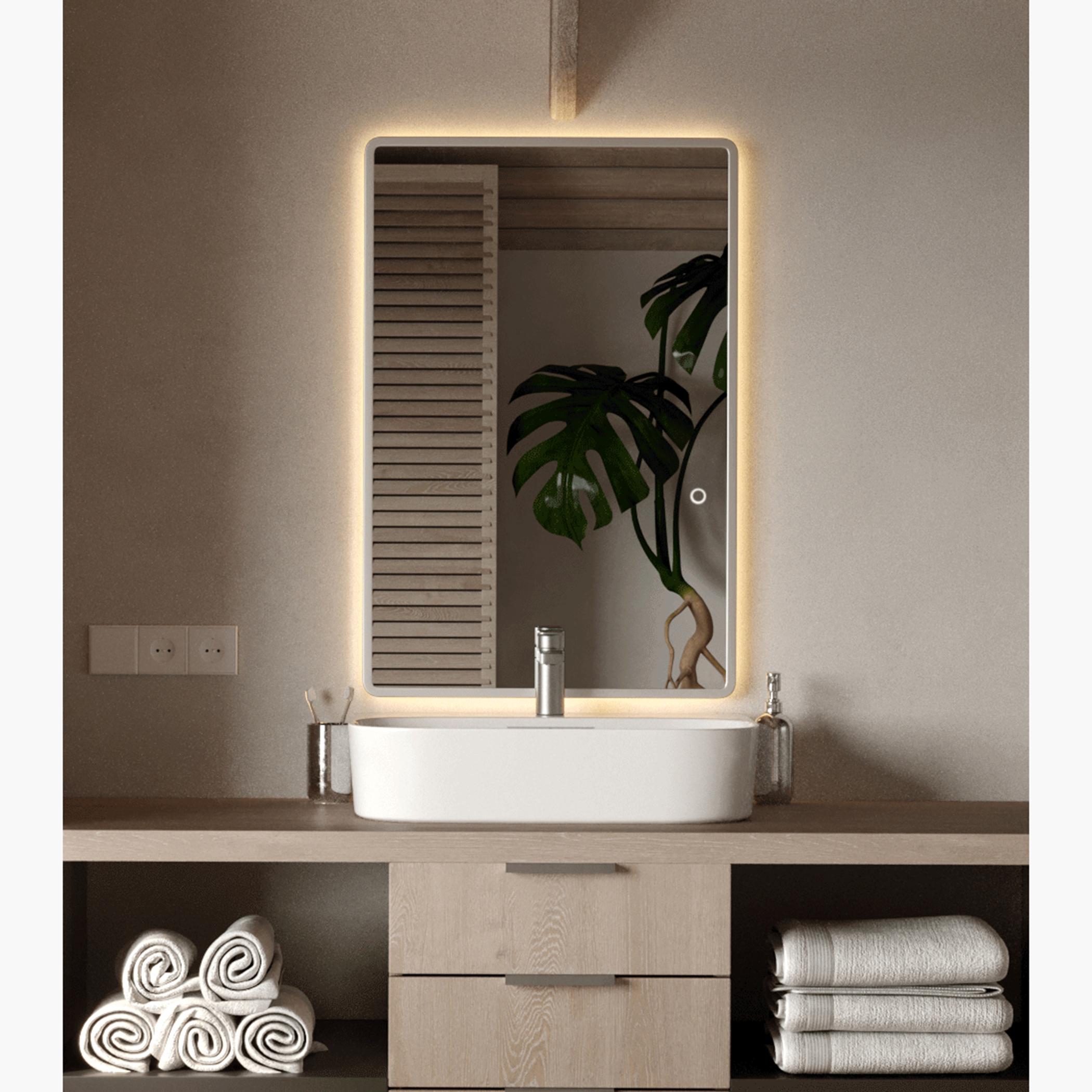 HomeKode Backlit Vanity Wall Mirror - 140x80 cm