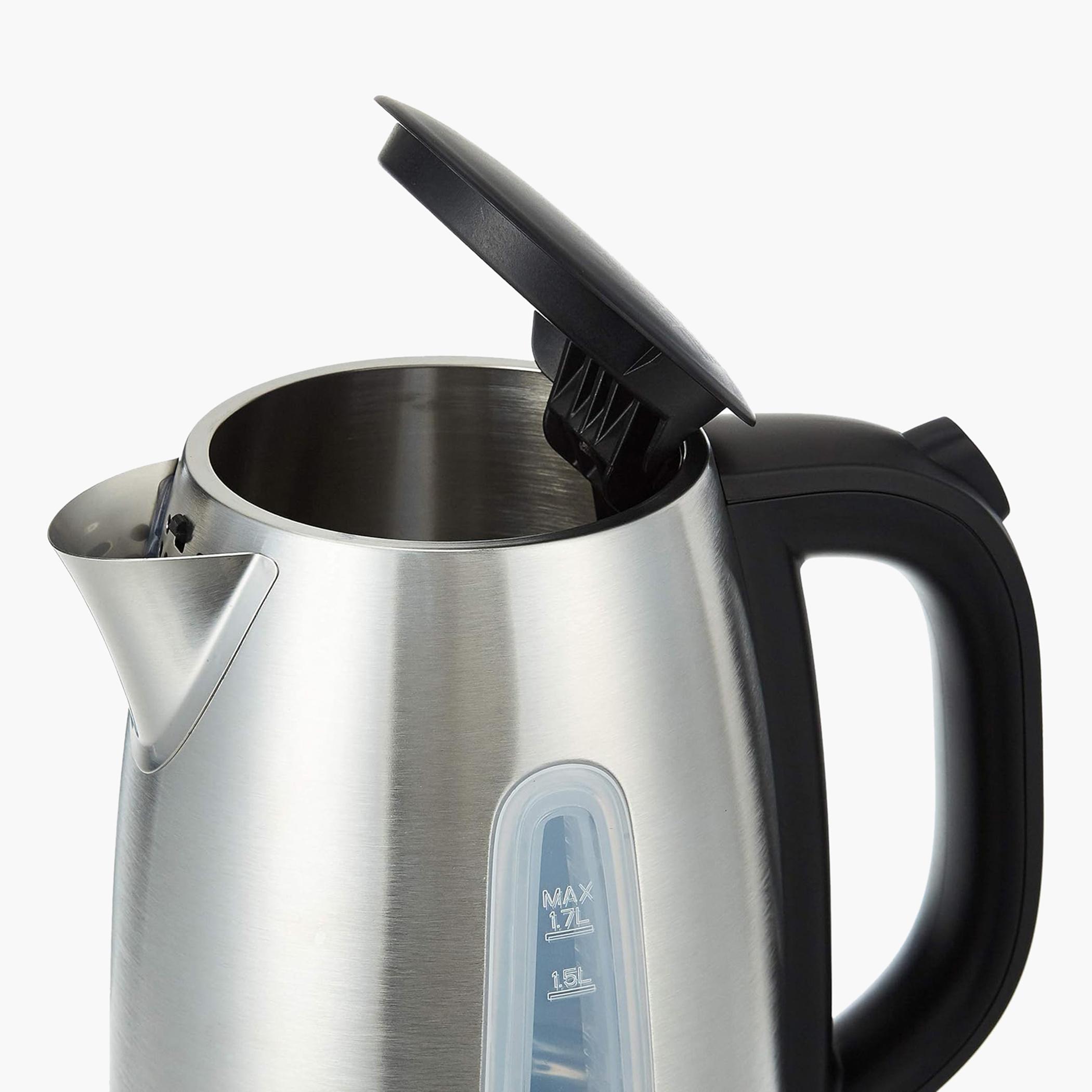 Black & Decker 2200W 1.7L Stainless Steel Cordless Electric Kettle with Water-level Indicator-hbxappliances-kitchenappliances-electrickettles-image-3