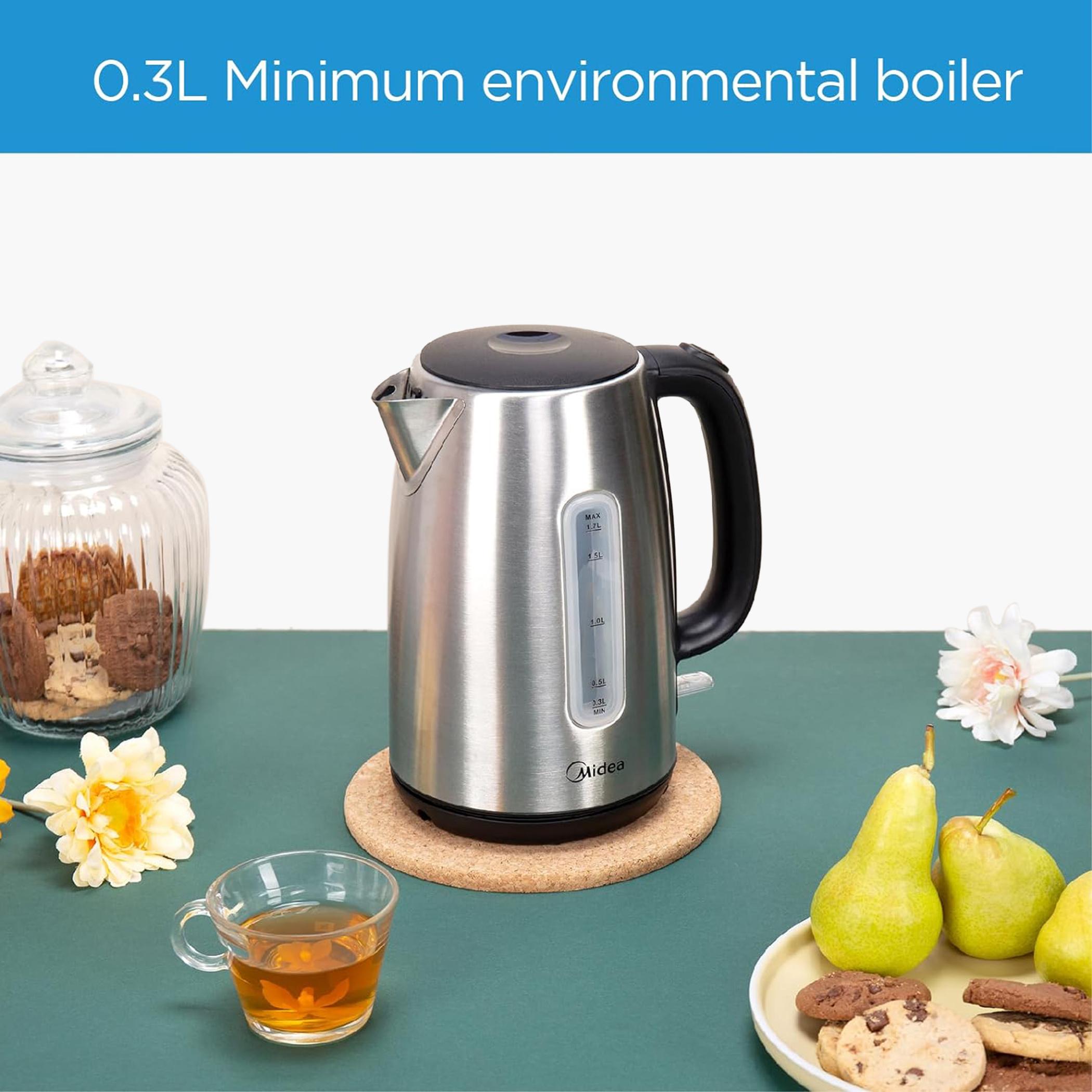 غلاية كهربائية ستانليس ستيل - ميديا - 1.7 لتر-hbxappliances-kitchenappliances-electrickettles-image-2