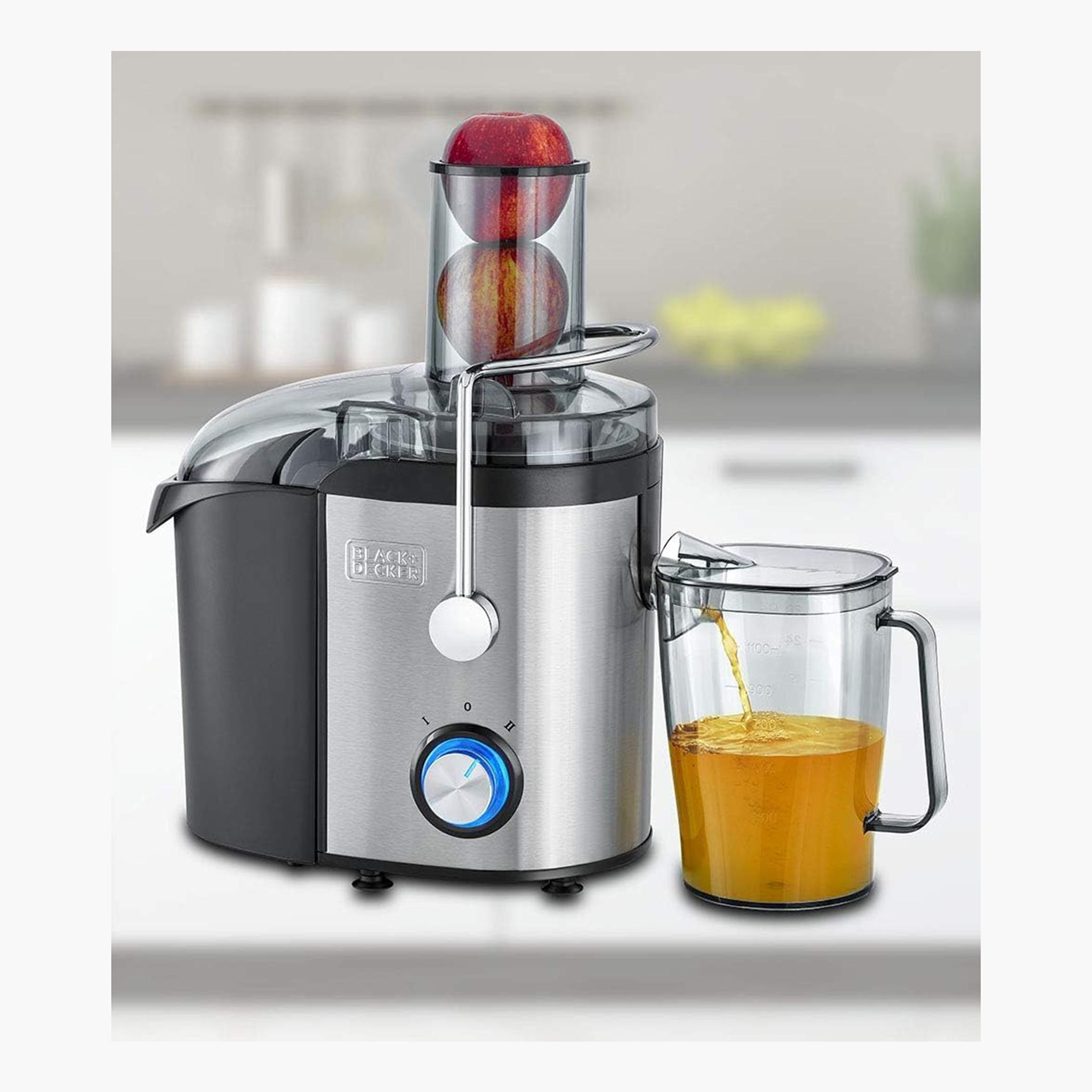 Black & Decker 800W 75mm Juice Extractor with 1.7L Pulp Container and 1.1L Collector and Food Pusher-hbxhomeware-appliances-blendersmixersandgrinders-image-8