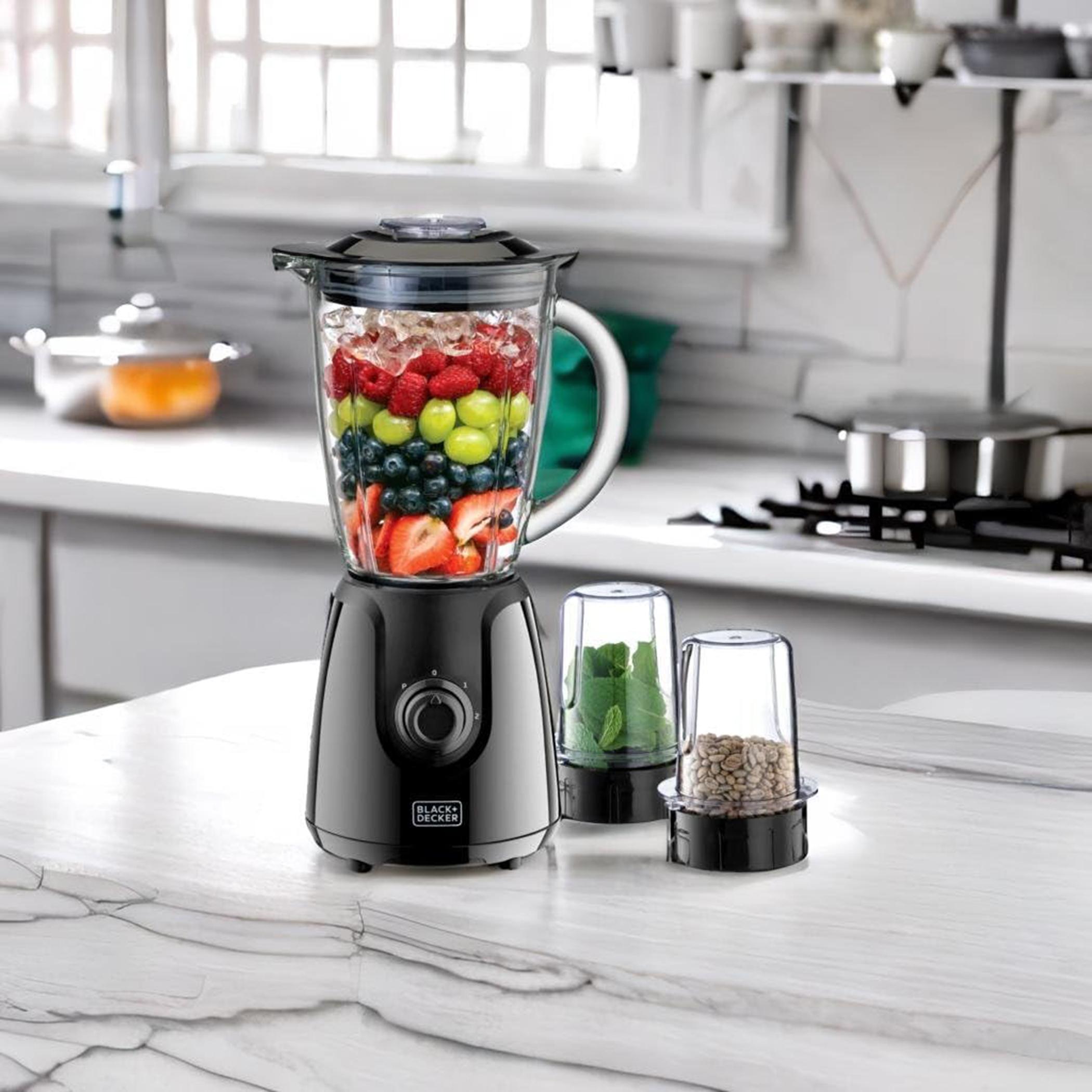 خلاط 400 واط مع جرّة زجاج و2 مطحنة من بلاك آند ديكر - Bx440G-B5-hbxhomeware-appliances-blendersmixersandgrinders-image-5