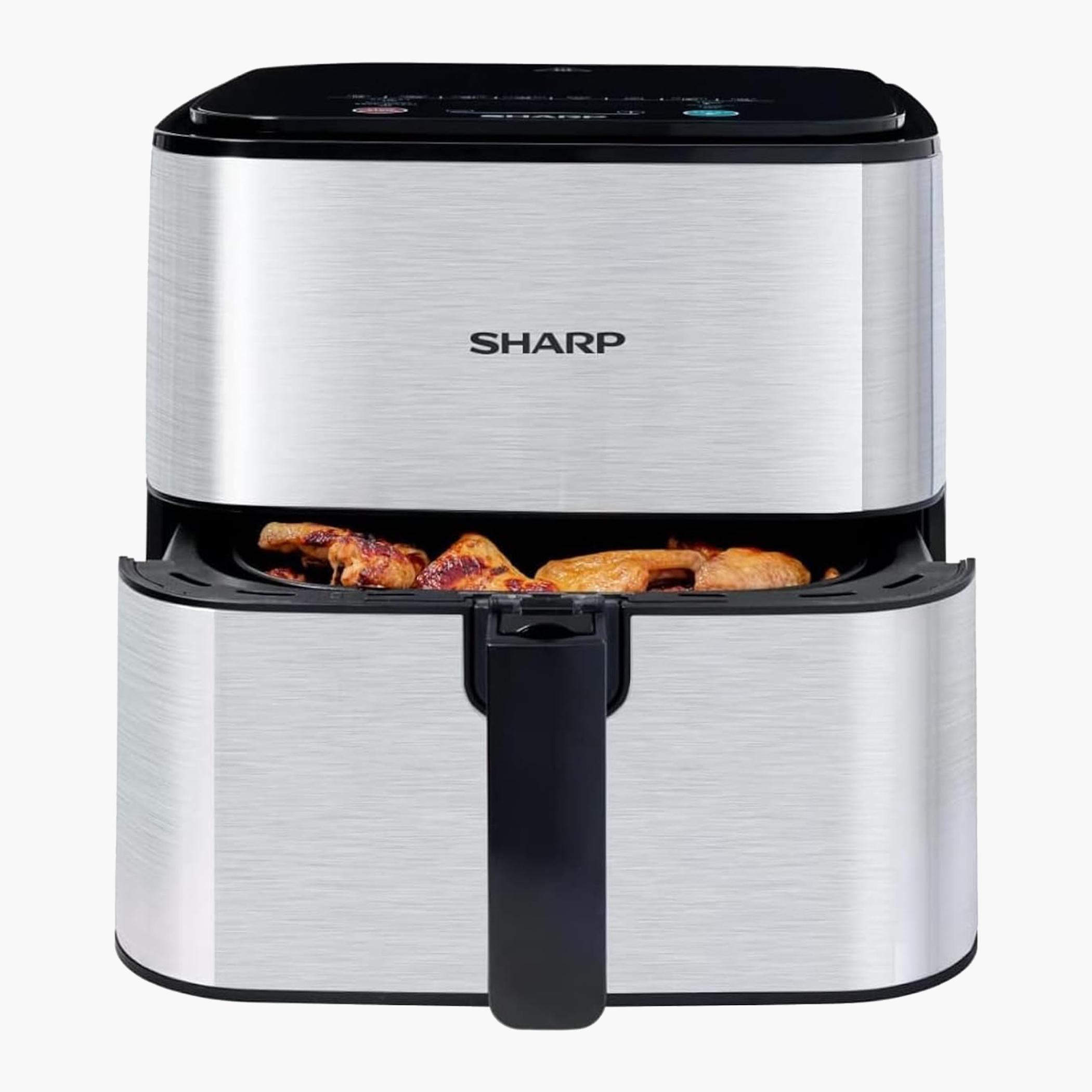 Sharp 1600W 7L Non-stick Coating Air Fryer with 8 Cook Menu - KF-AF70RT-S3-hbxhomeware-appliances-airfryers-image-1