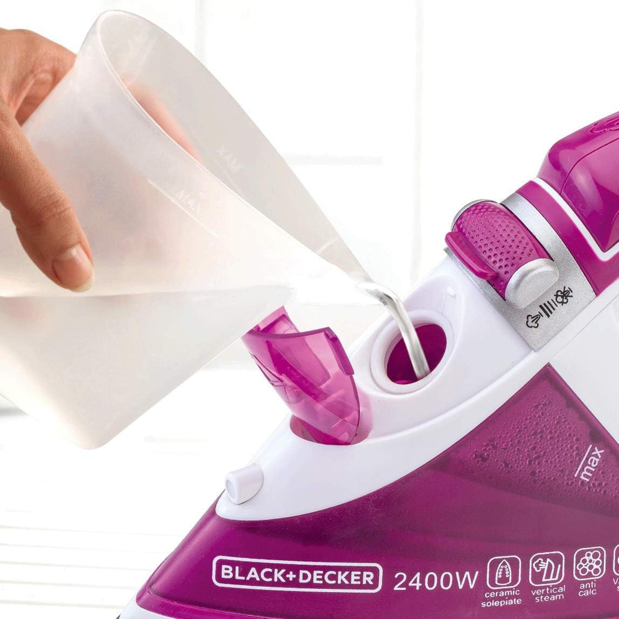 Black & Decker Auto Shutoff and Ceramic Soleplate Steam Iron - X2450-B5-hbxhomeware-hbxbathroom-image-2