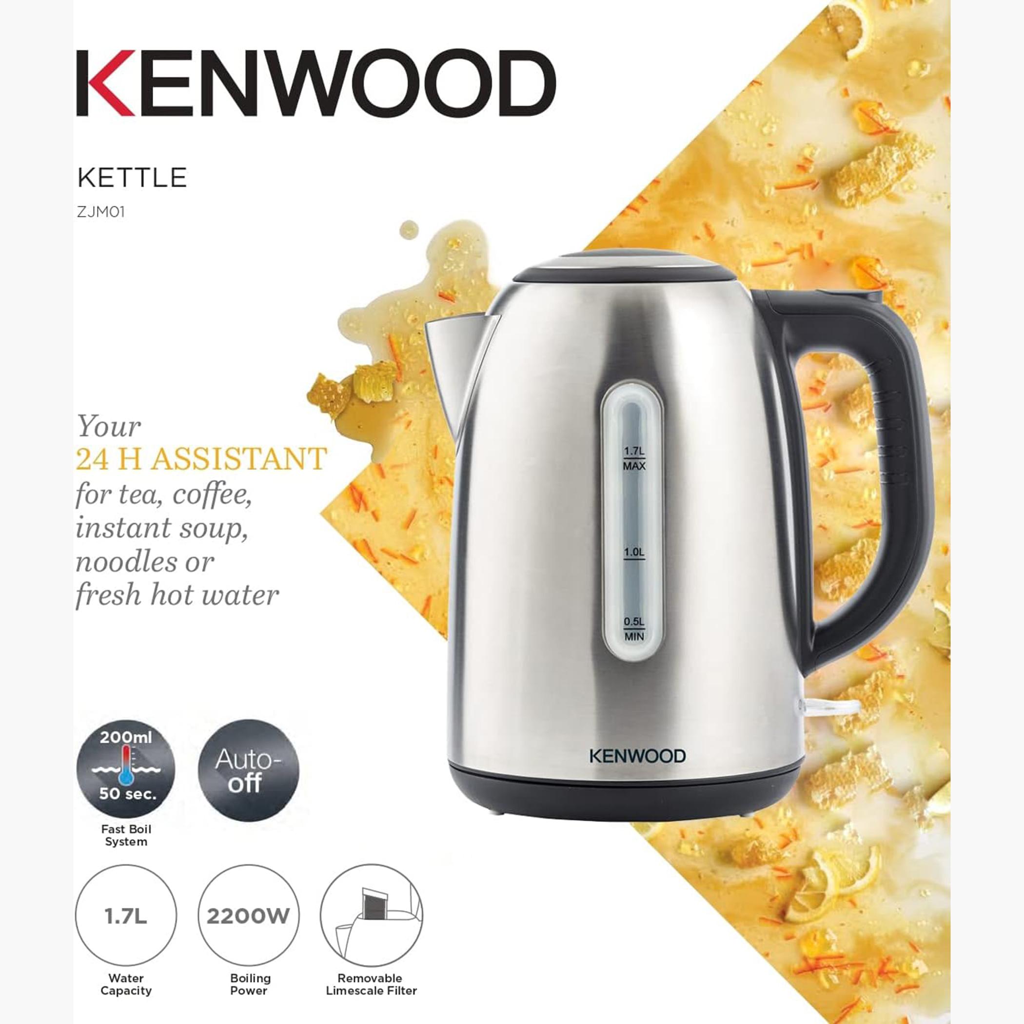 غلاية كهربائية لاسلكية ستانليس ستيل - كينوود - ZJM01.A0BK-hbxappliances-kitchenappliances-electrickettles-image-2