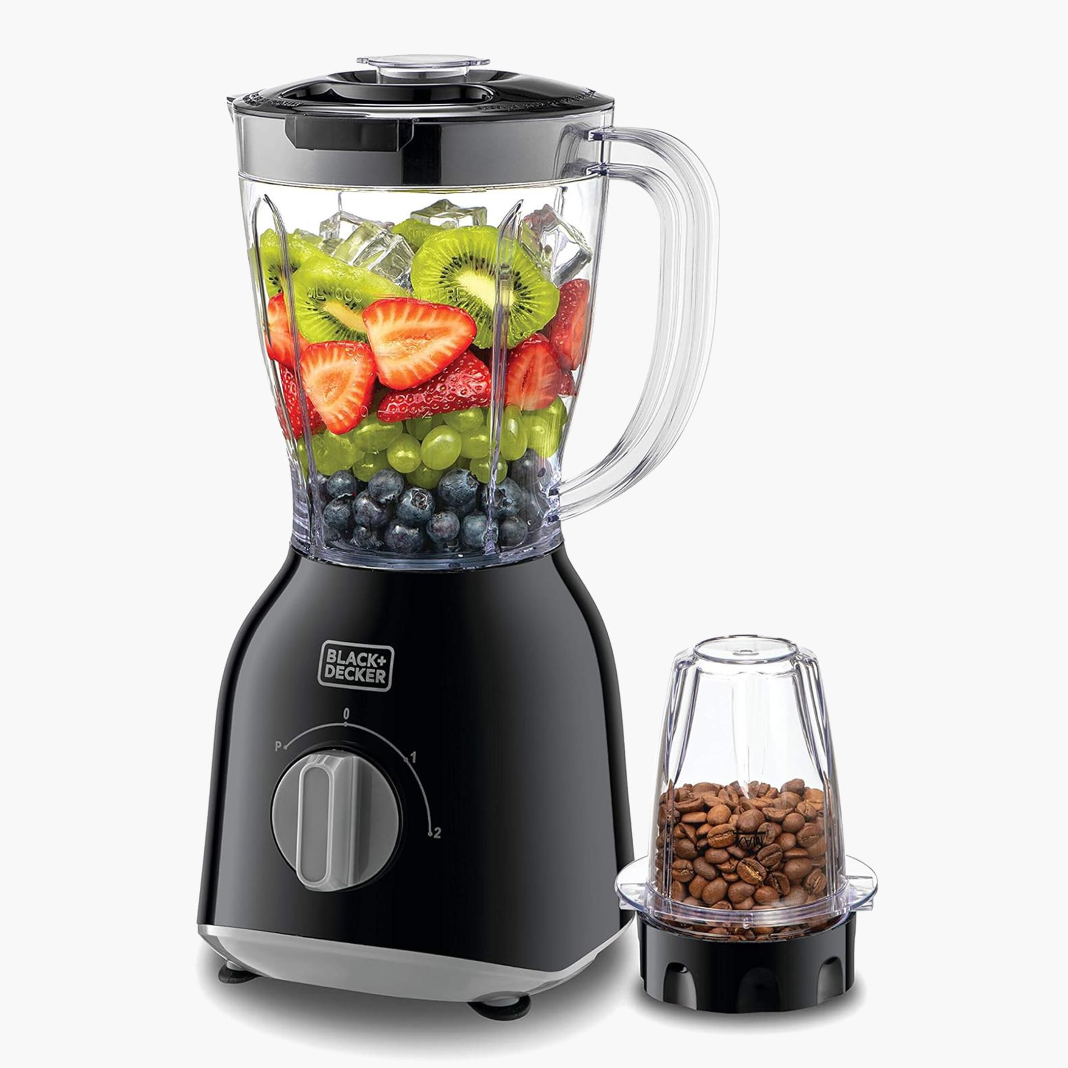 خلاط 400 واط 1.0 لتر مع 2 جرّة خلط ومطحنة من بلاك آند ديكر - Bx365Pr-B5-hbxhomeware-appliances-blendersmixersandgrinders-image-1