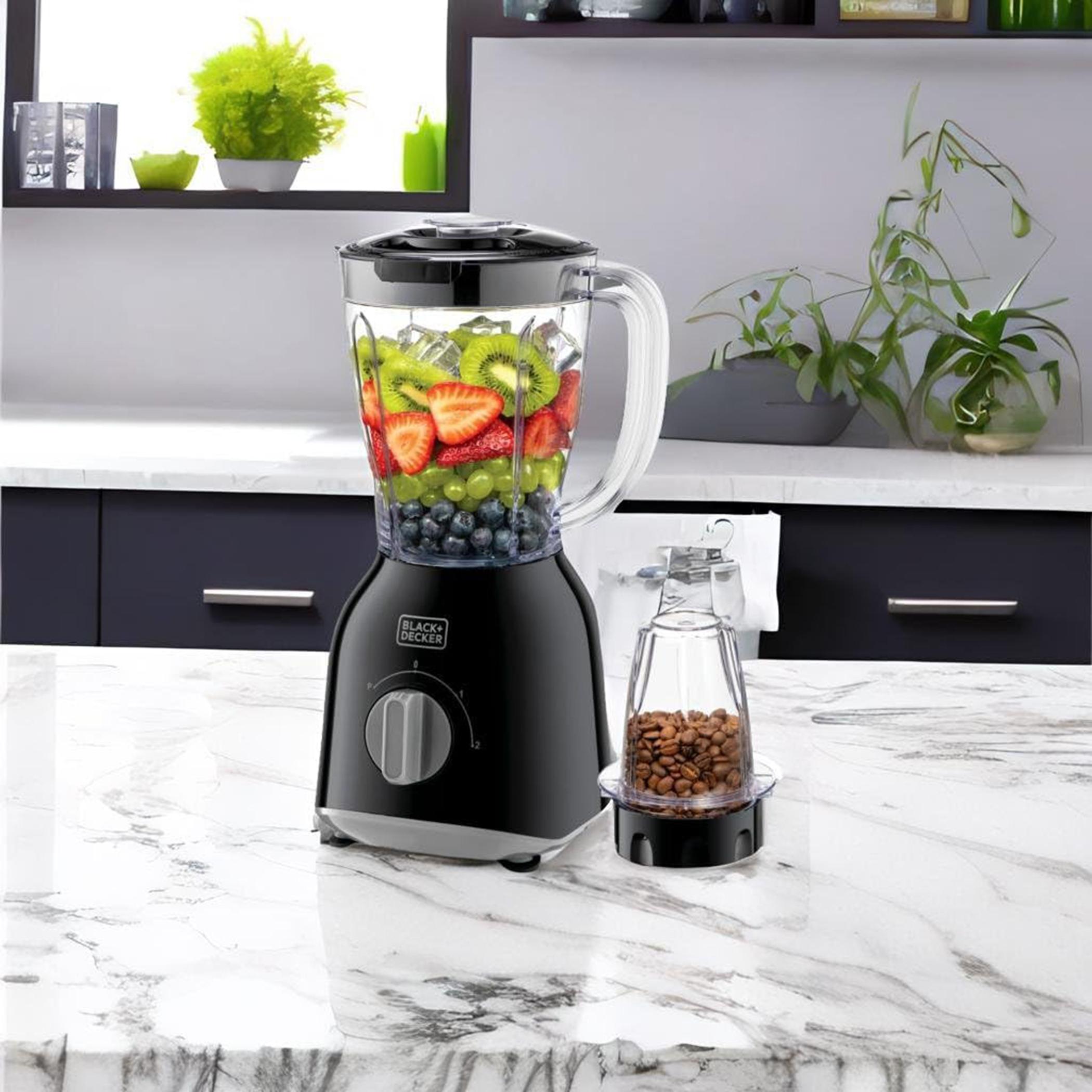 خلاط 400 واط 1.0 لتر مع 2 جرّة خلط ومطحنة من بلاك آند ديكر - Bx365Pr-B5-hbxhomeware-appliances-blendersmixersandgrinders-image-2