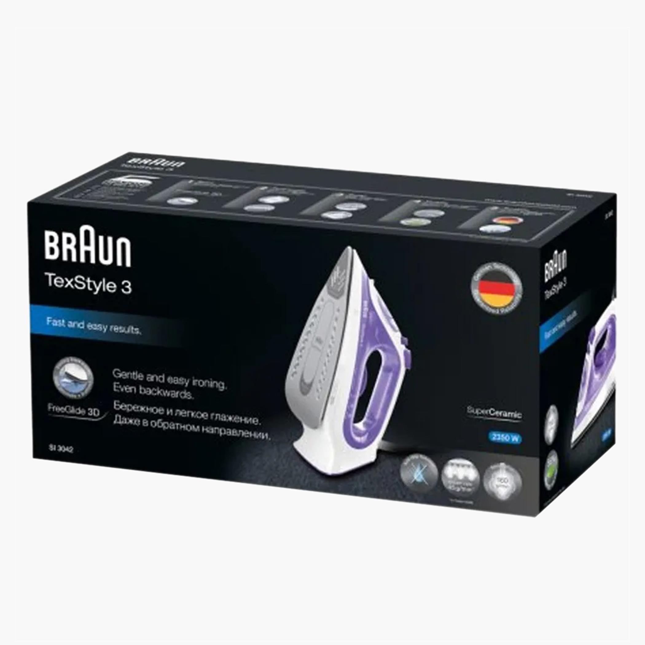 Braun TexStyle 3 Steam Iron - SI 3042 VI-hbxhomeware-hbxbathroom-image-3