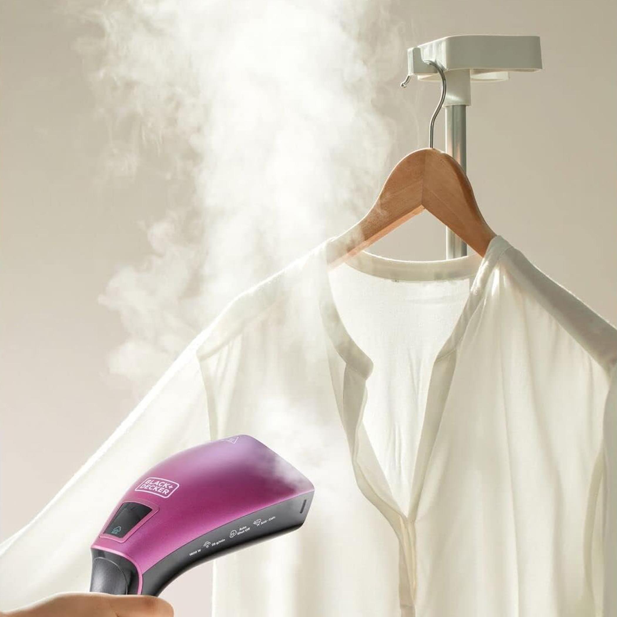 Black & Decker 1600W Portable Digital Handheld Garment Steamer - HSTD1600-B5-hbxhomeware-hbxbathroom-image-4