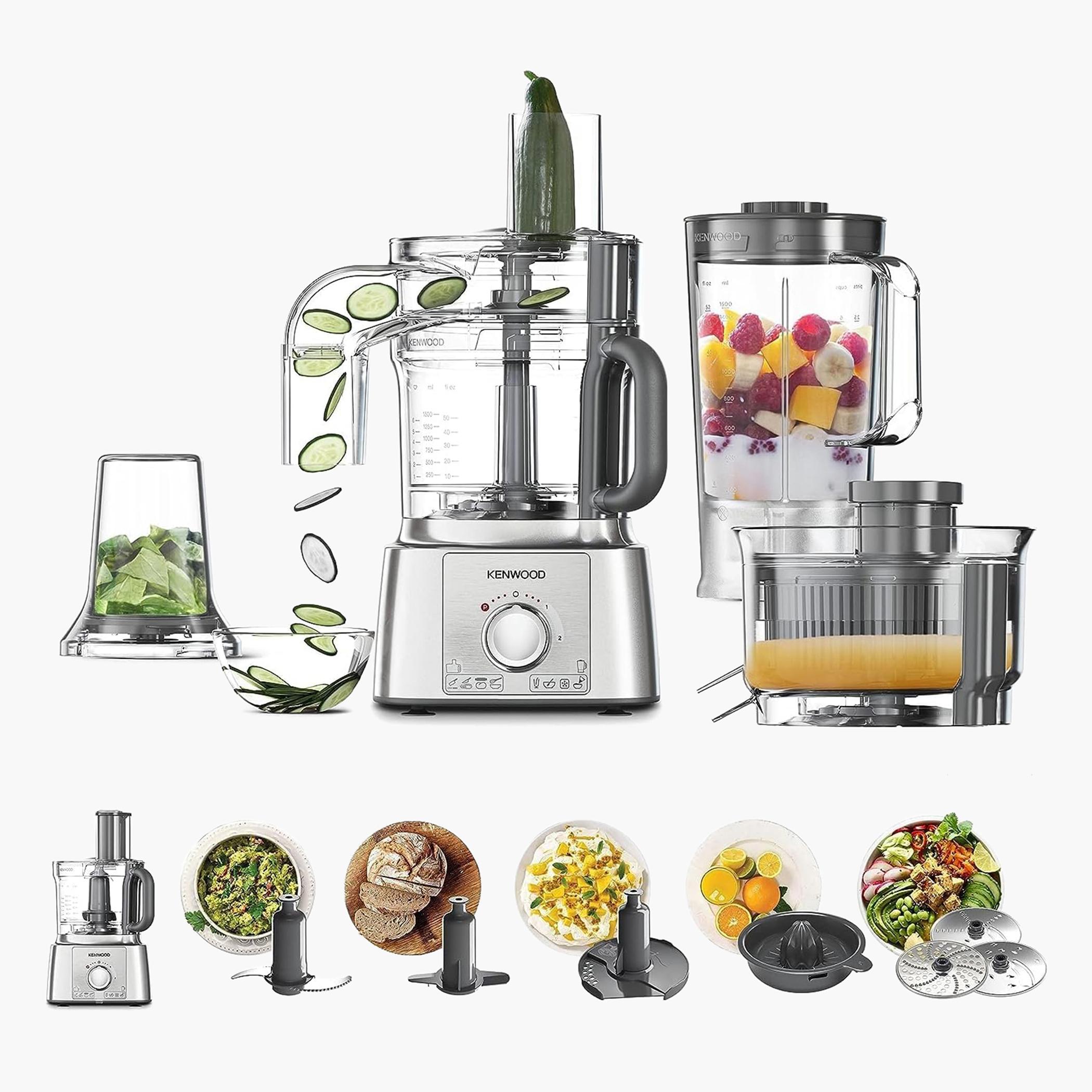 محضر طعام 1000 واط متعدد الوظائف - كينوود - FDP65880SI-hbxappliances-kitchenappliances-foodprocessors-image-1