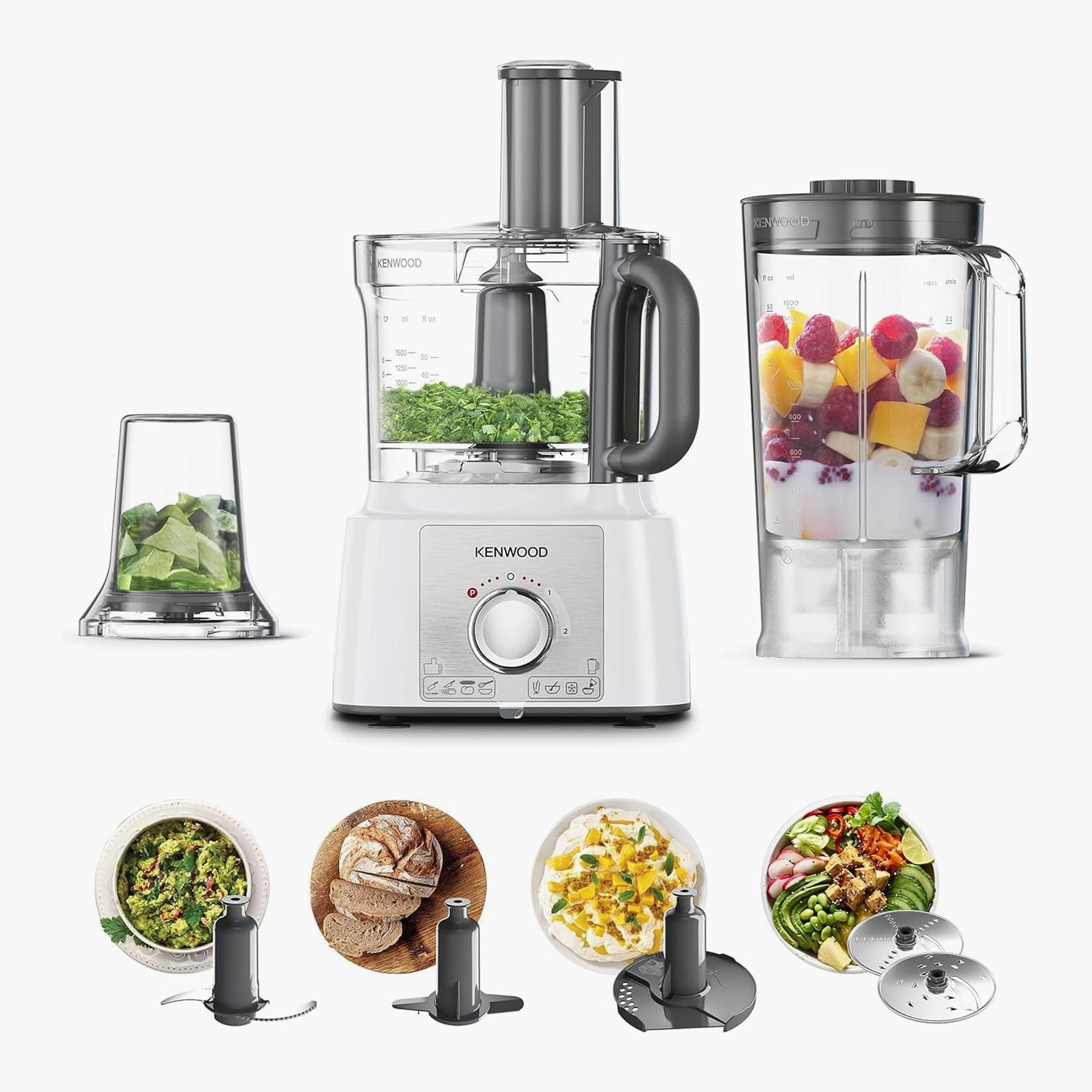 معالج طعام متعدد الوظائف بقوة 1000 واط من كينوود - FDP65.400WH-hbxappliances-kitchenappliances-foodprocessors-image-1