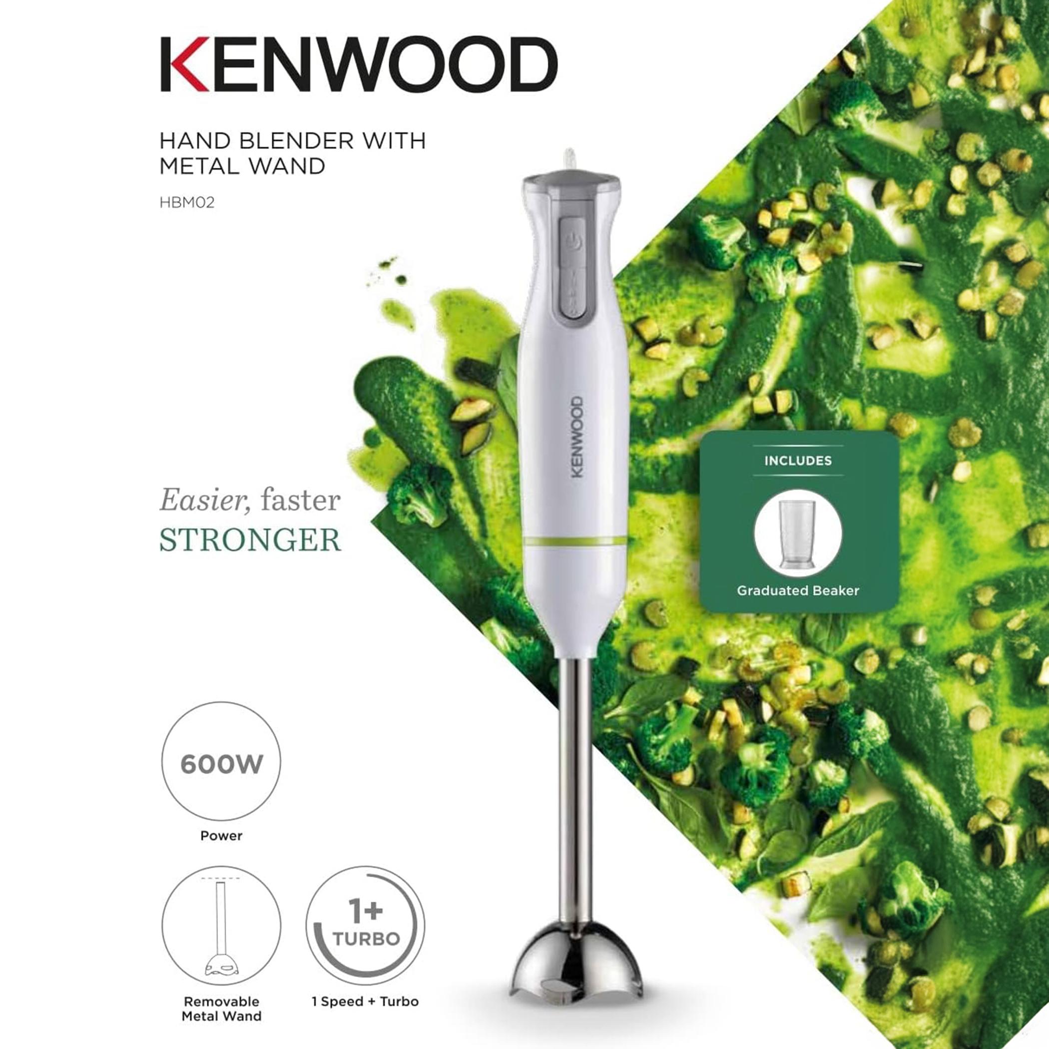 خلاط يدوي 600 واط مع عصا معدنية من كينوود - HBM02.001WH-hbxhomeware-appliances-blendersmixersandgrinders-image-2