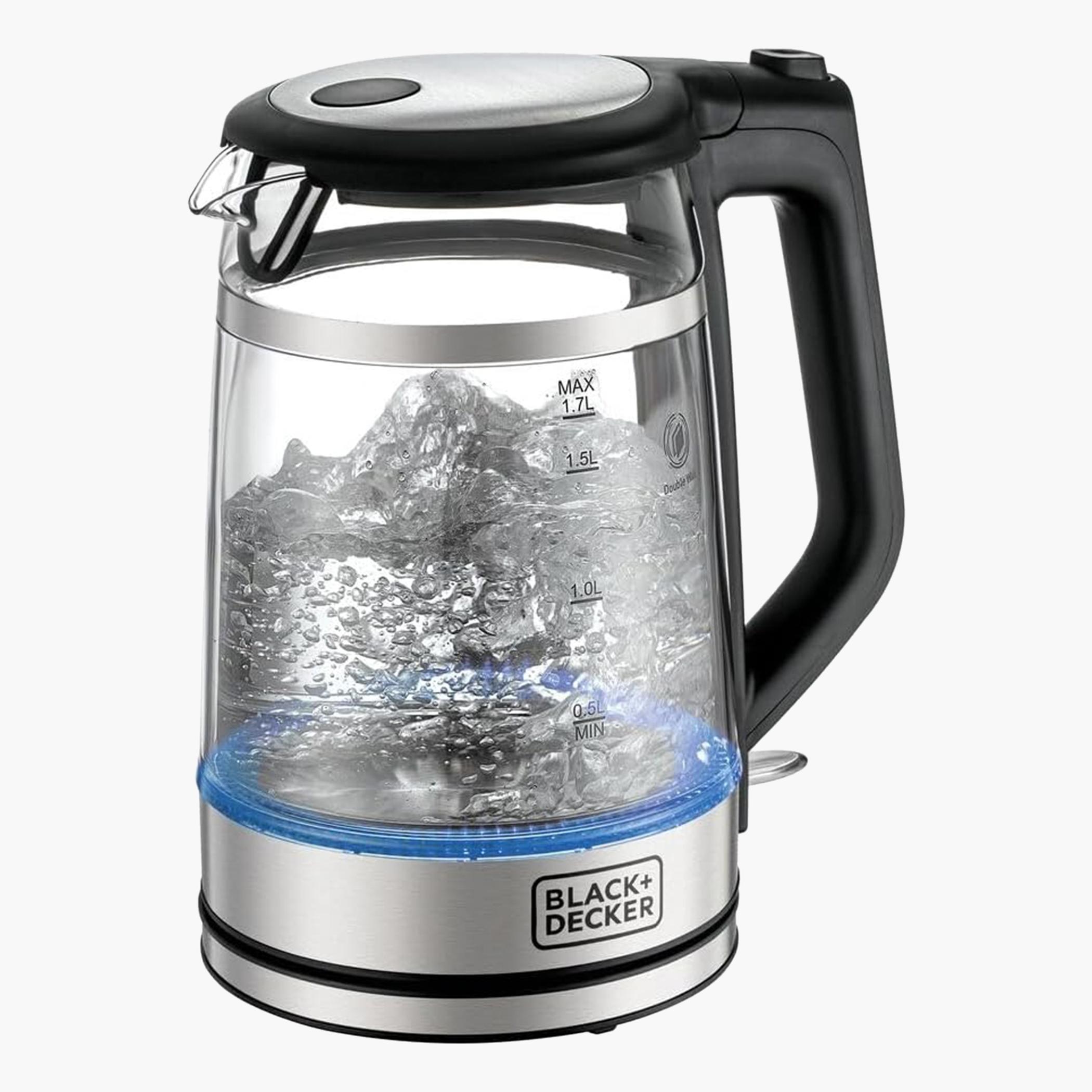 Black & Decker 2200W 1.7L Double Wall Glass Kettle - GK220-B5-hbxappliances-kitchenappliances-electrickettles-image-2