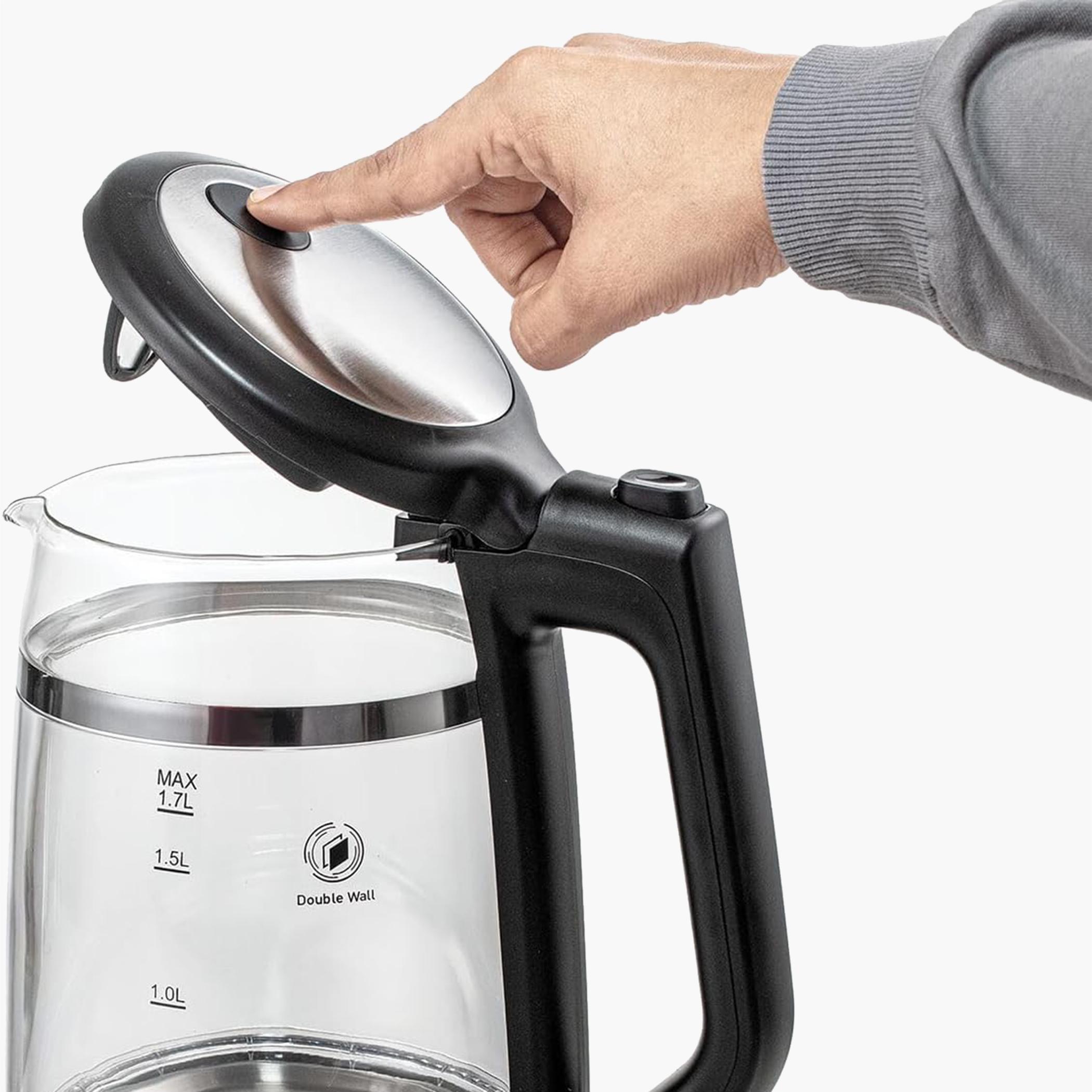 Black & Decker 2200W 1.7L Double Wall Glass Kettle - GK220-B5-hbxappliances-kitchenappliances-electrickettles-image-3