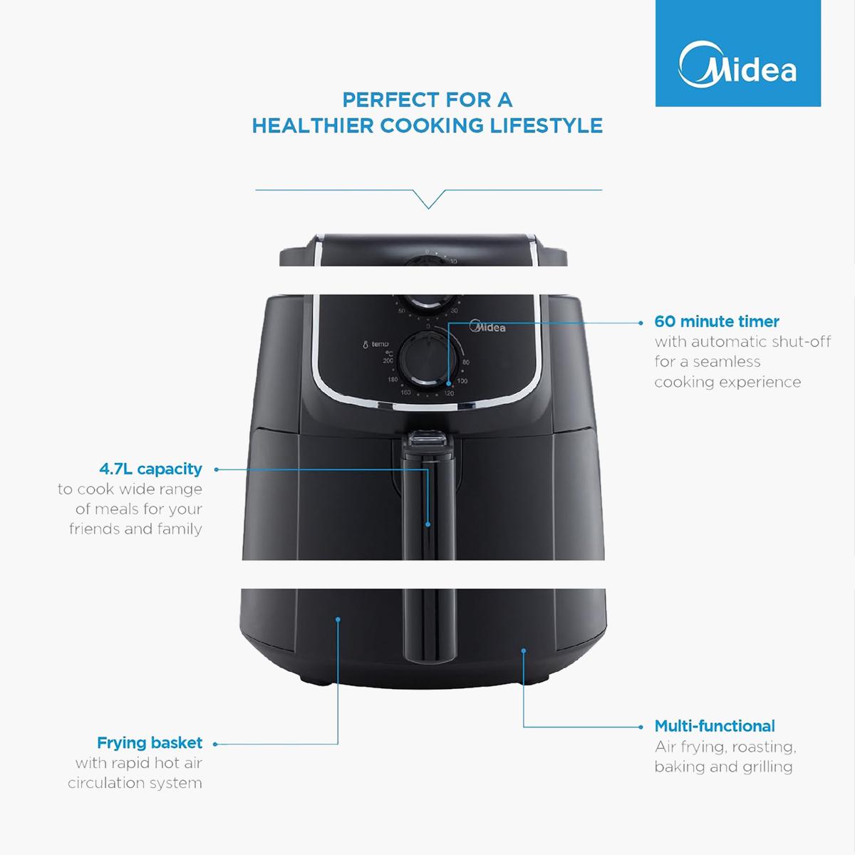 مقلاة هوائية رقمية - MFTN40D2 من ميديا-hbxhomeware-appliances-airfryers-image-6