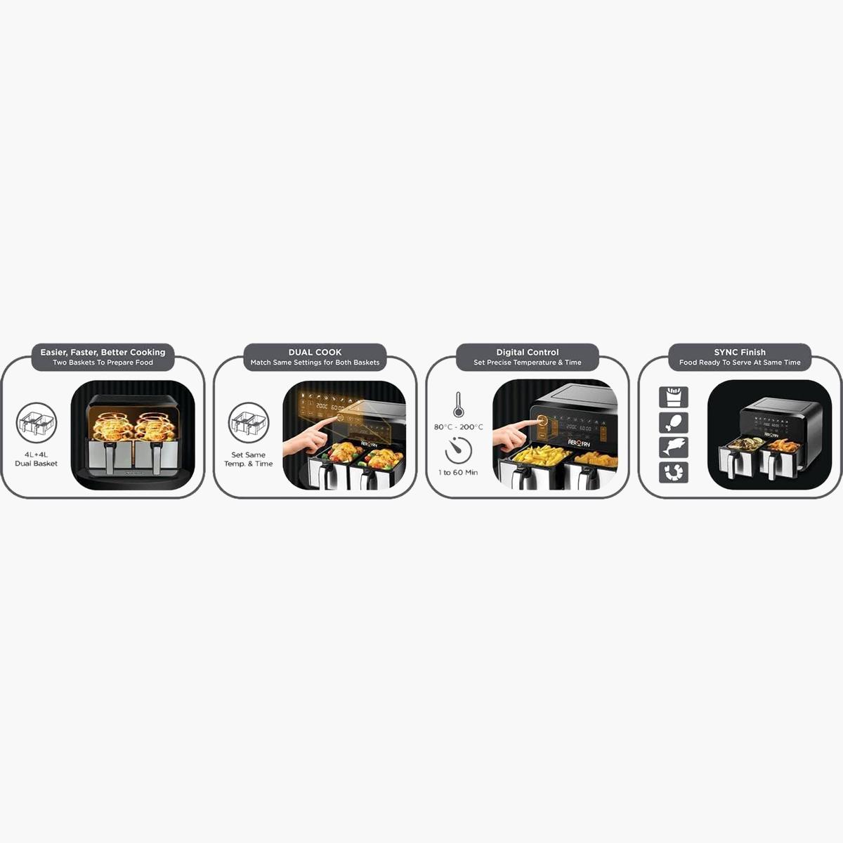 Black & Decker Digital Dual Zone Air Fryer - DZAF1700-B5-hbxhomeware-appliances-airfryers-image-7