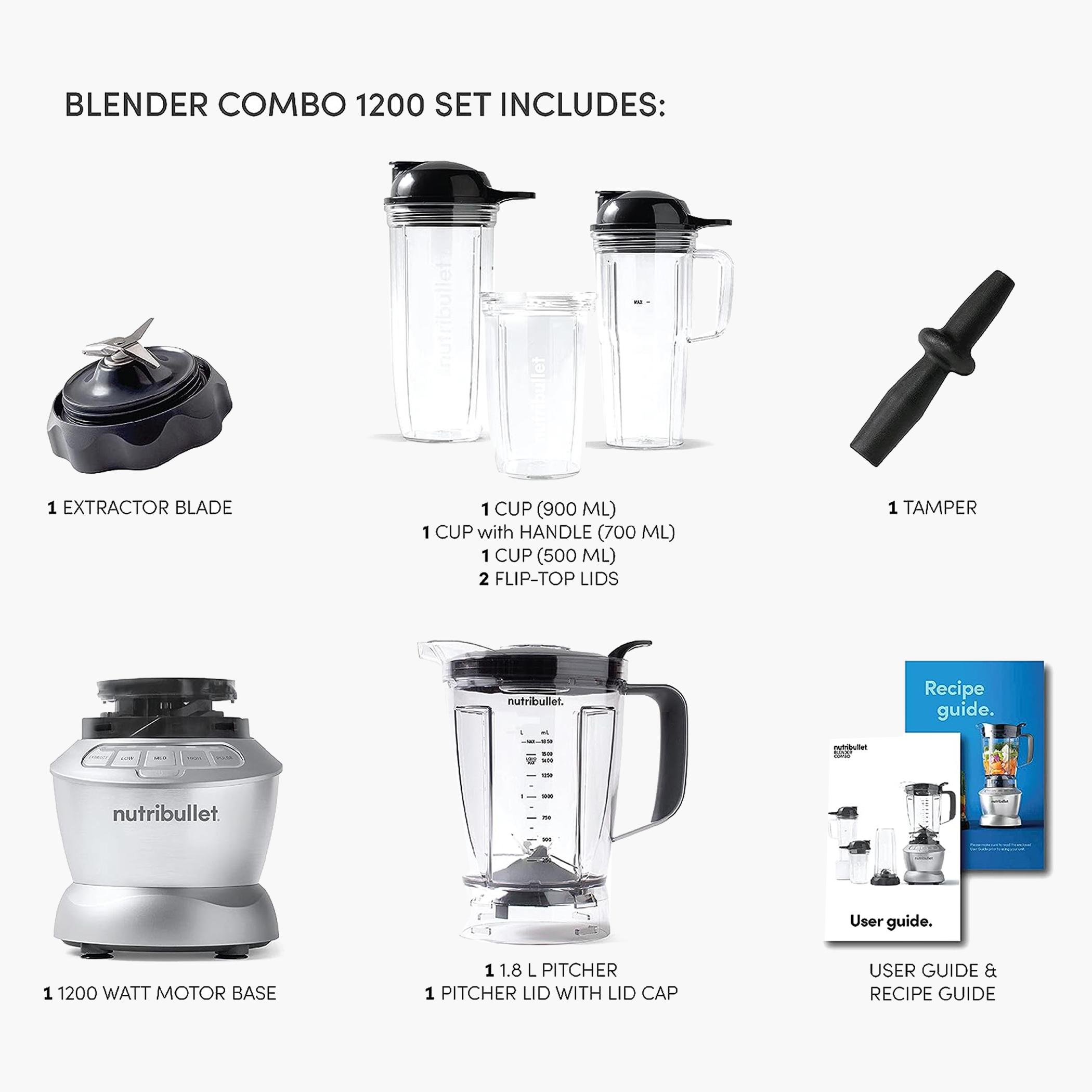 طقم خلّاط  بِقوة 1200 واط 9 قطع بِحجم كامل من نوتريبوليت-hbxhomeware-appliances-blendersmixersandgrinders-image-3