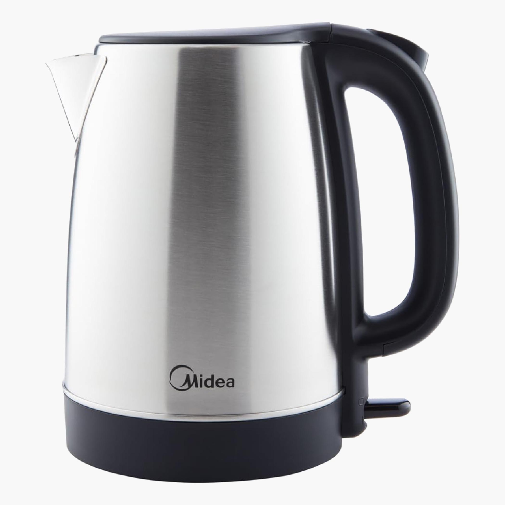 غلاية كهربائية لاسلكية 2200 واط بدوران 360 درجة من الستانليس ستيل من ميديا - 1.7 لتر-hbxappliances-kitchenappliances-electrickettles-image-1