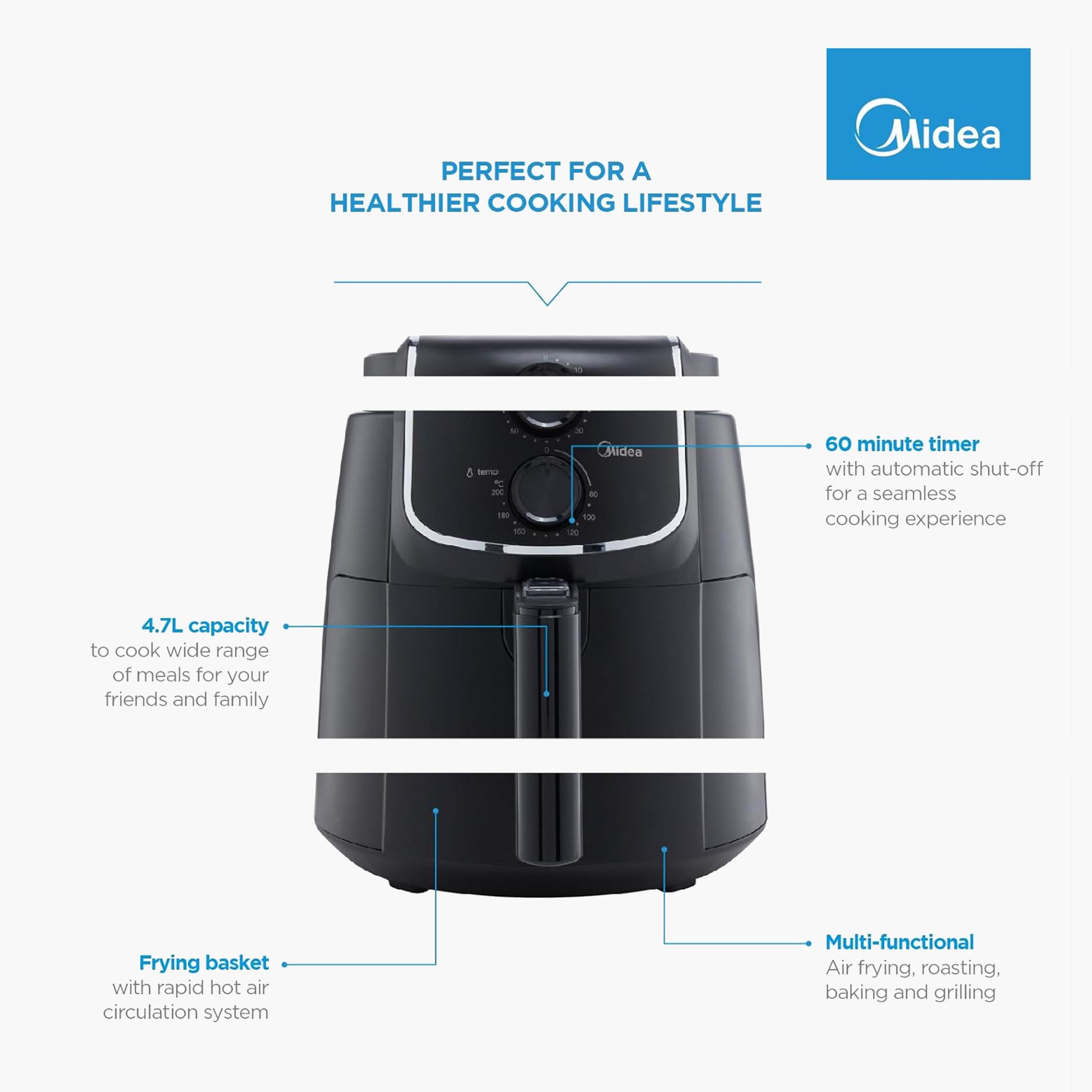 مقلاة هوائية سعة 3.5 لتر بتحكم يدوي من ميديا-hbxhomeware-appliances-airfryers-image-5