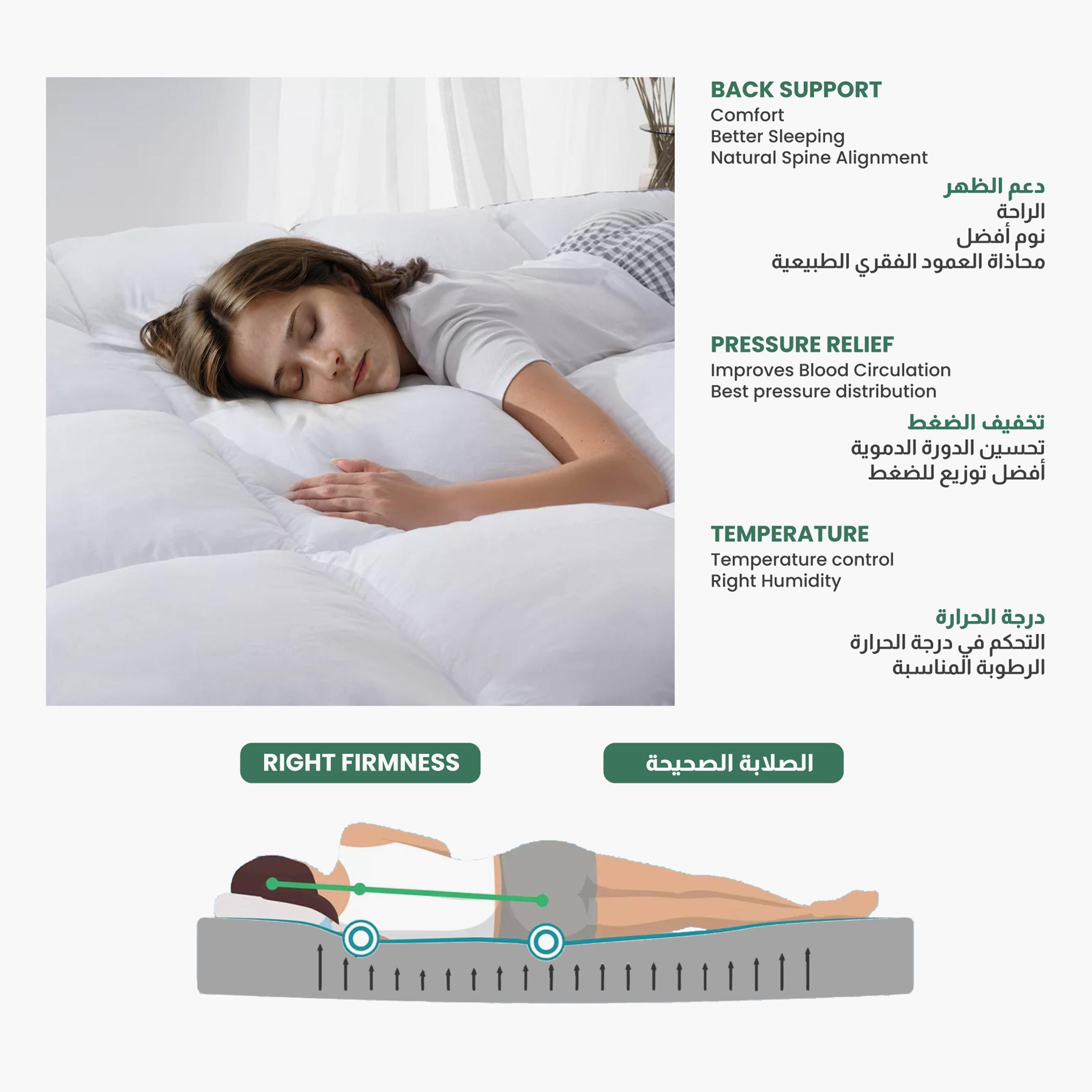لبادة مرتبة توين من الألياف الدقيقة - لكشيري من ألتيما - 120x200+8 سم-hbxhomeware-hbxbedroom-image-4