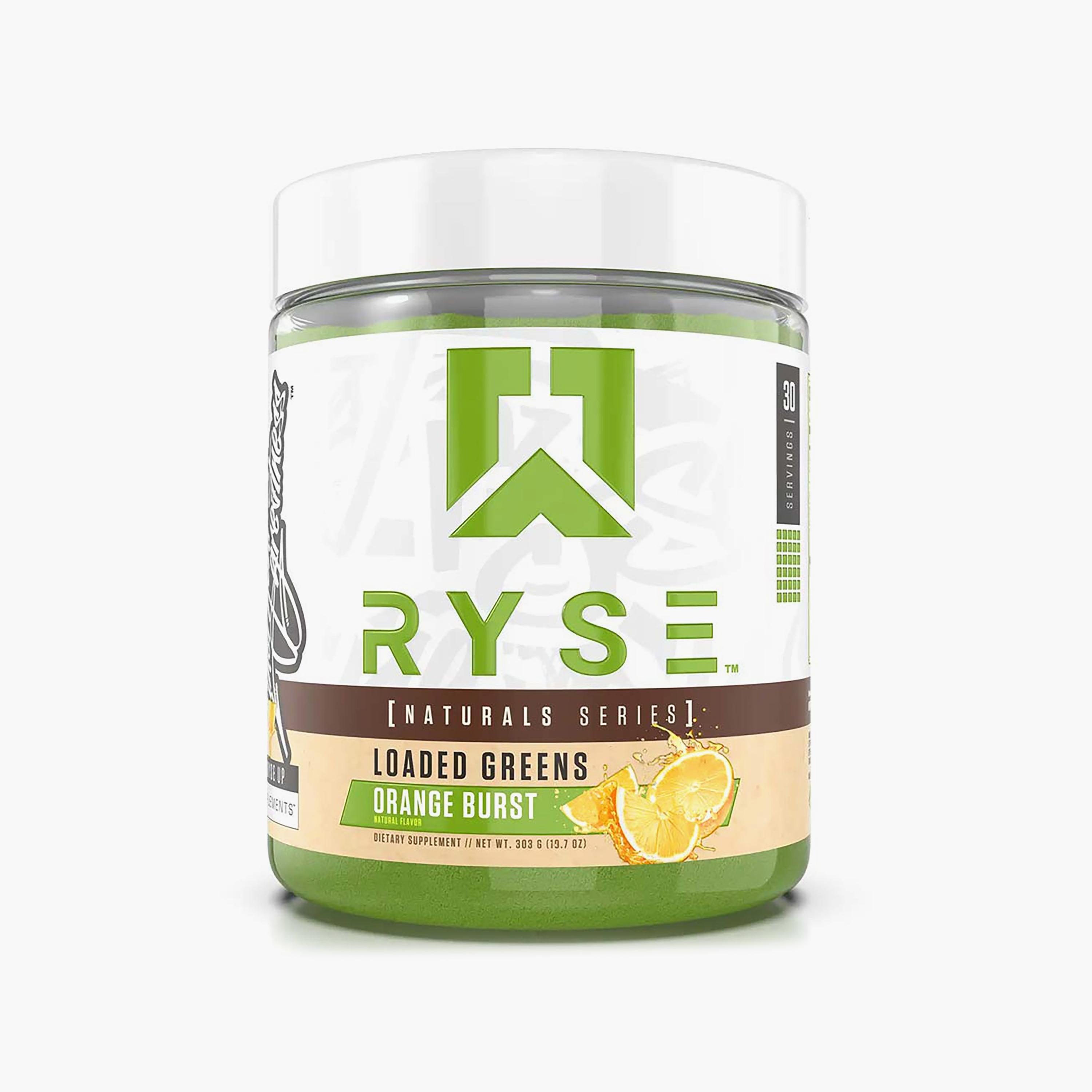 RYSE Loaded Greens, Orange Burst, 30 Servings-sports-nutrition-prepostworkout-image-1
