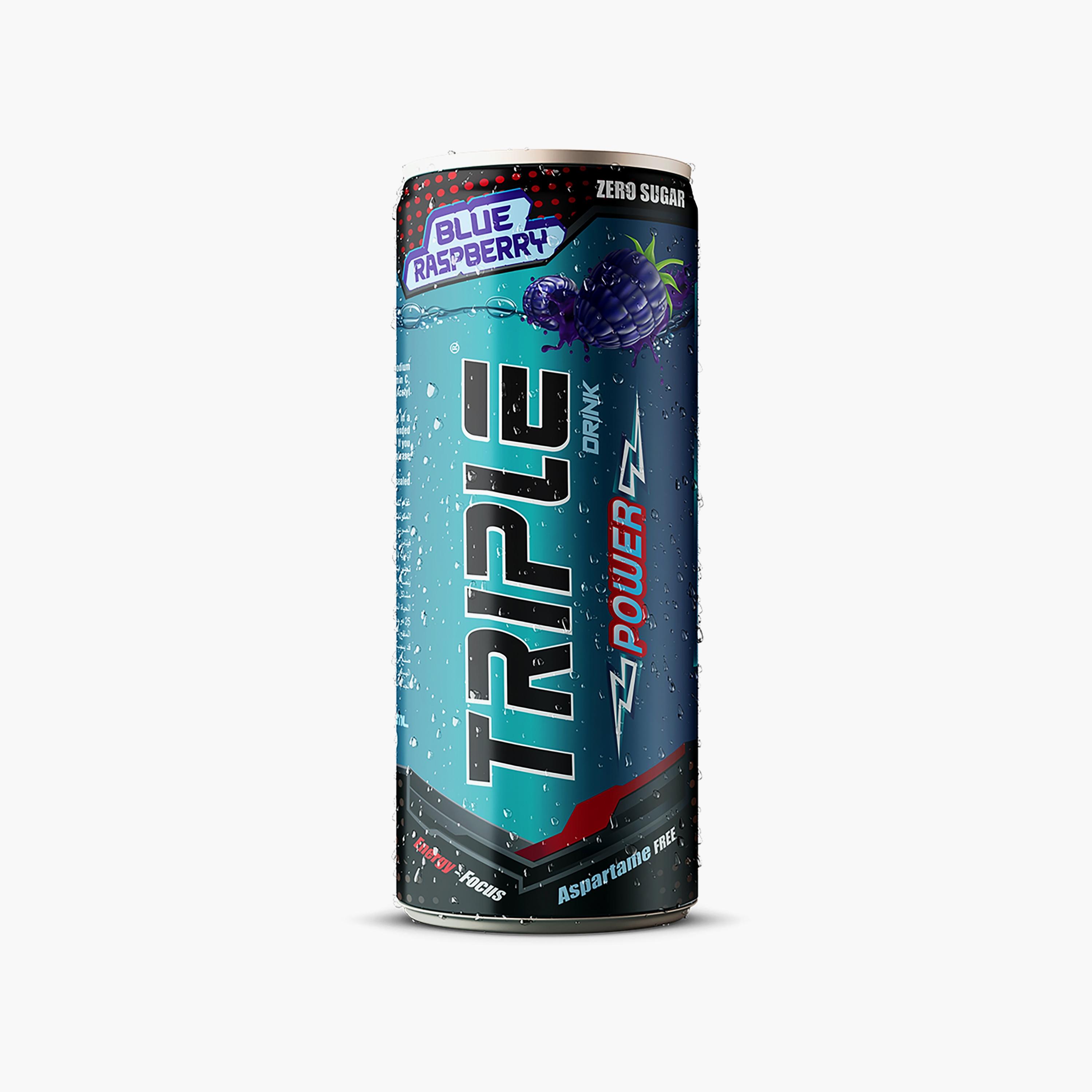 تريبل باور - مشروب رياضي قبل التمرين، نكهة التوت الأزرق، 12 عبوة-sports-nutrition-prepostworkout-image-1