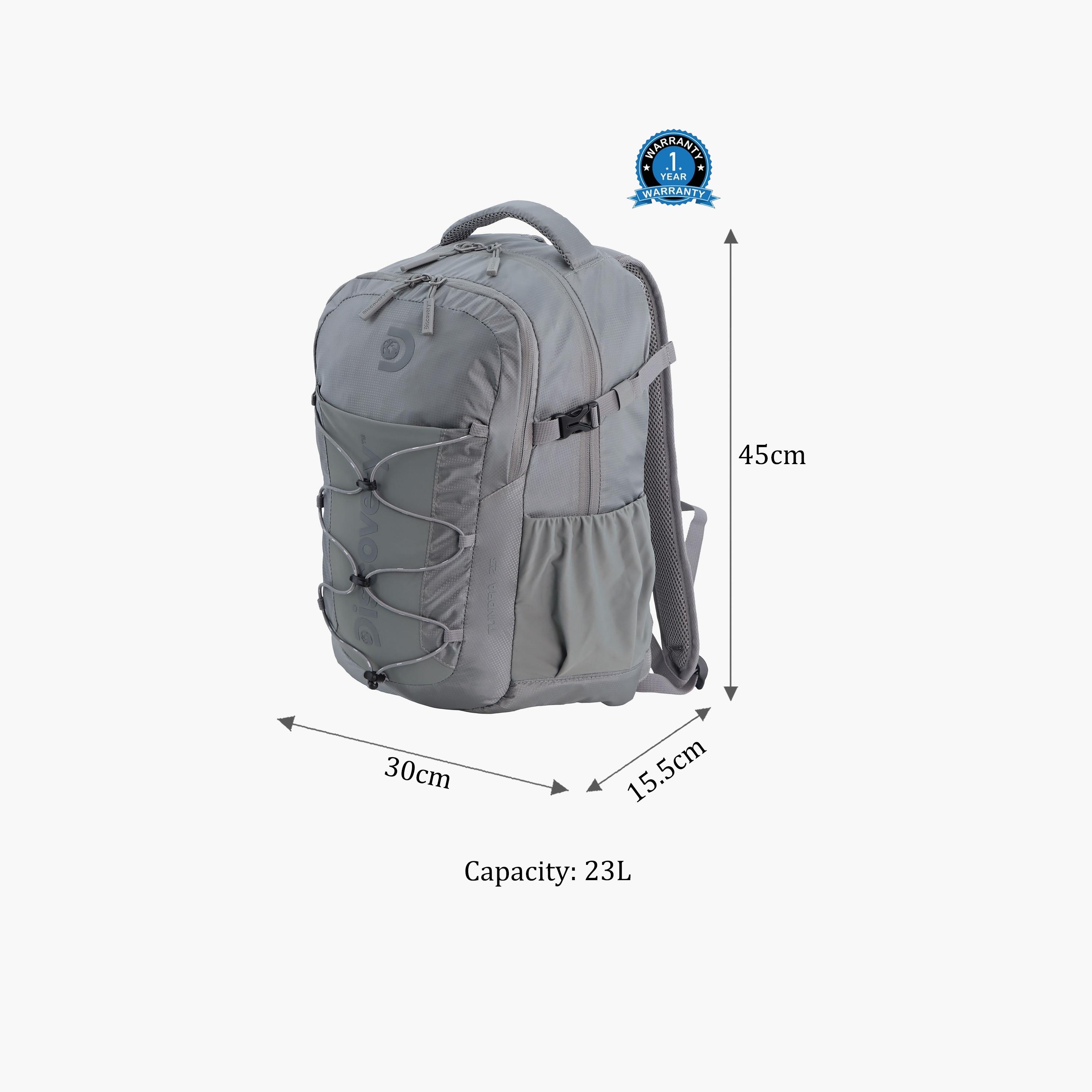 Discovery Outdoor 23 L | 17.5 Inches Travel Backpack Nylon with Padded Back Panel | D00612-school-bagsandbackpacks-backpacks-image-2