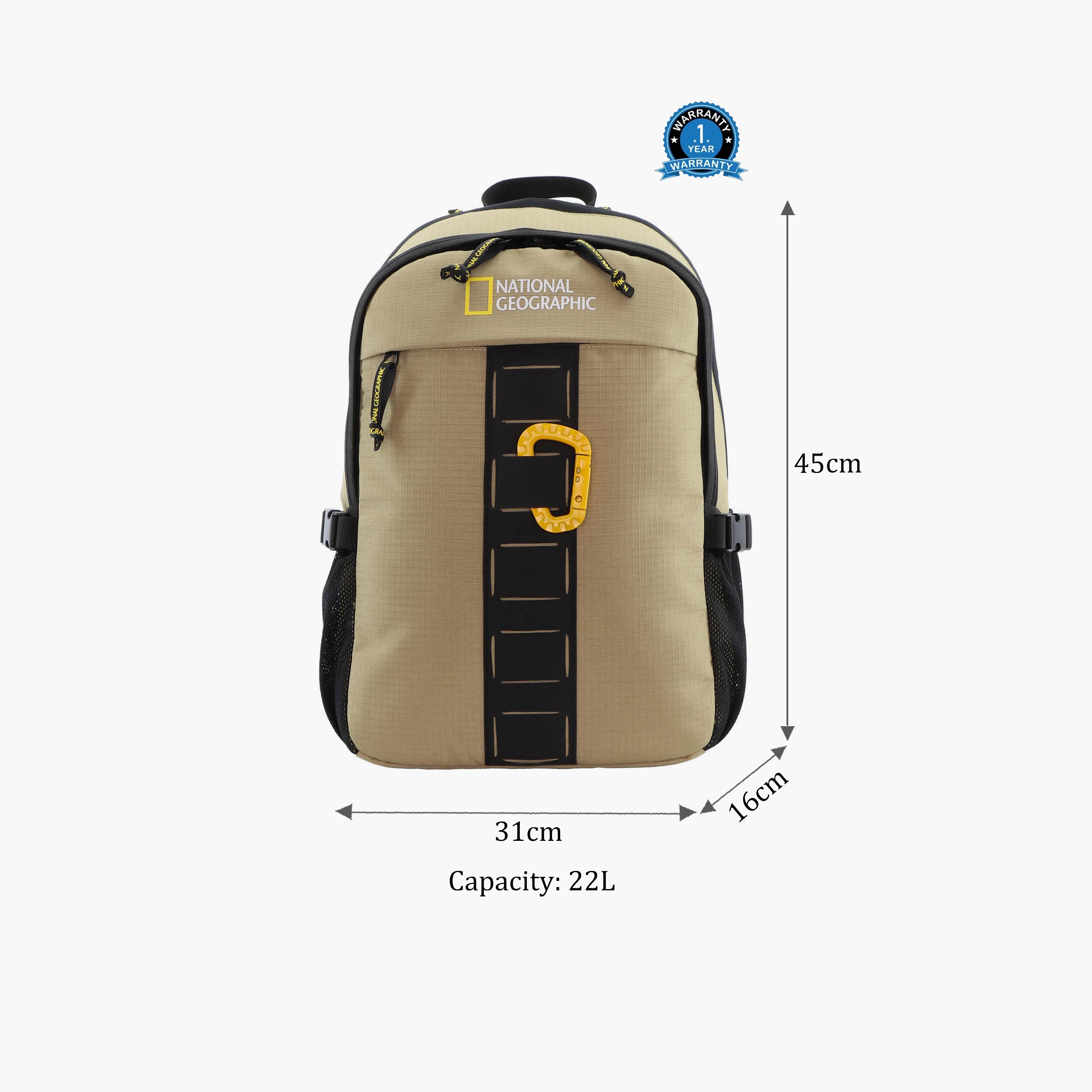 Buy National Geographic Explorer III RPET 22 Liters Backpack 17.5 Inches Laptop Bags Polyester with Water Resistance N21216 Online for Kids Centrepoint UAE