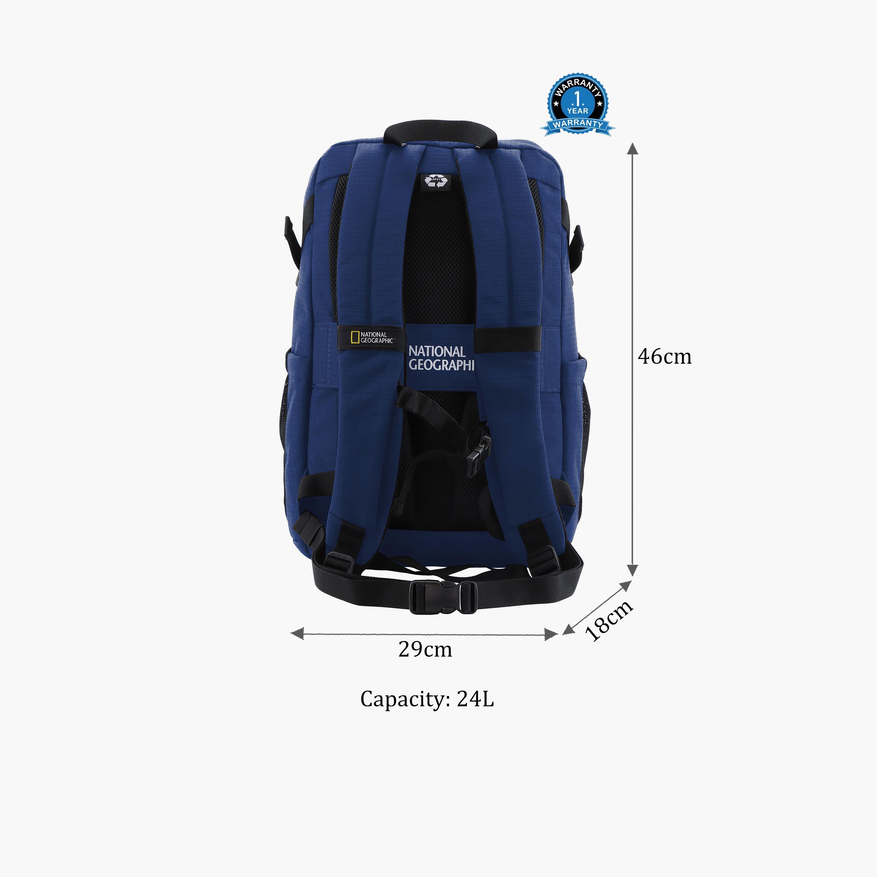 National Geographic Explorer III RPET 24 Liters Backpack | 17.5 Inches Laptop Bags Polyester with Water Resistance | N21217-travel-luggagesandbags-backpacks-image-2