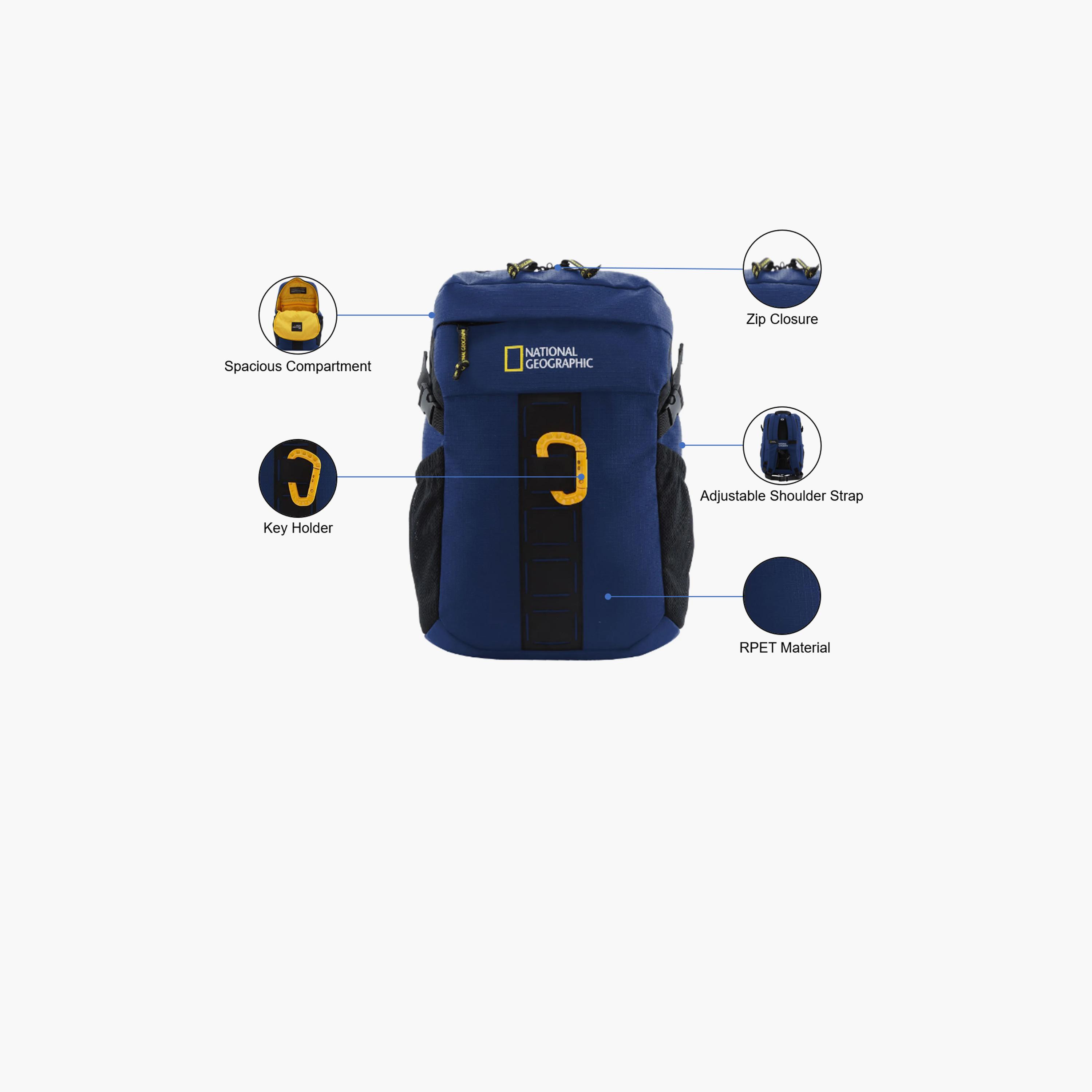 National Geographic Explorer III RPET 24 Liters Backpack | 17.5 Inches Laptop Bags Polyester with Water Resistance | N21217-travel-luggagesandbags-backpacks-image-3