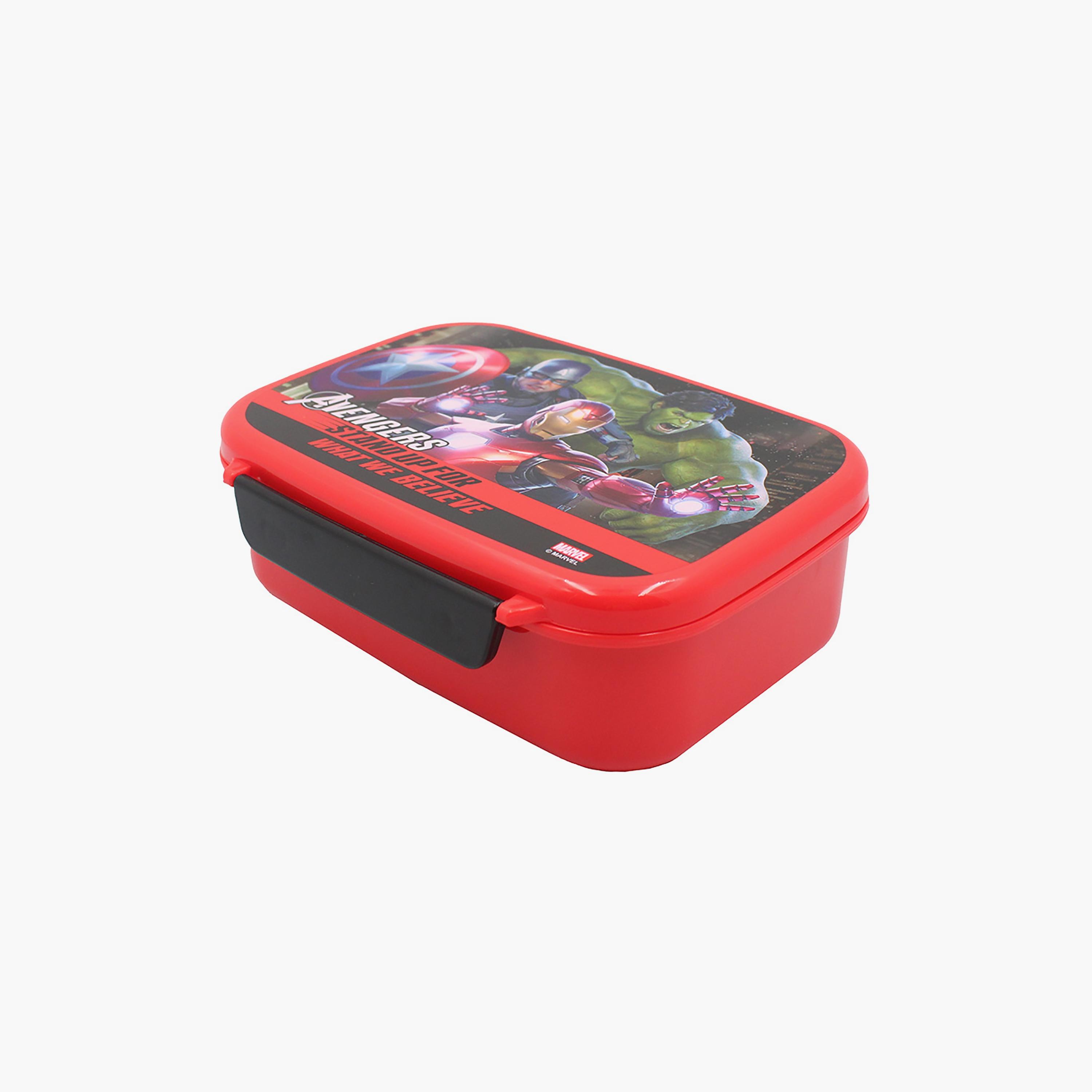 صندوق غداء بطبعة أفينجرز جيمر فيرس - أحمر - 765 مل-school-lunchessentials-lunchboxes-image-1