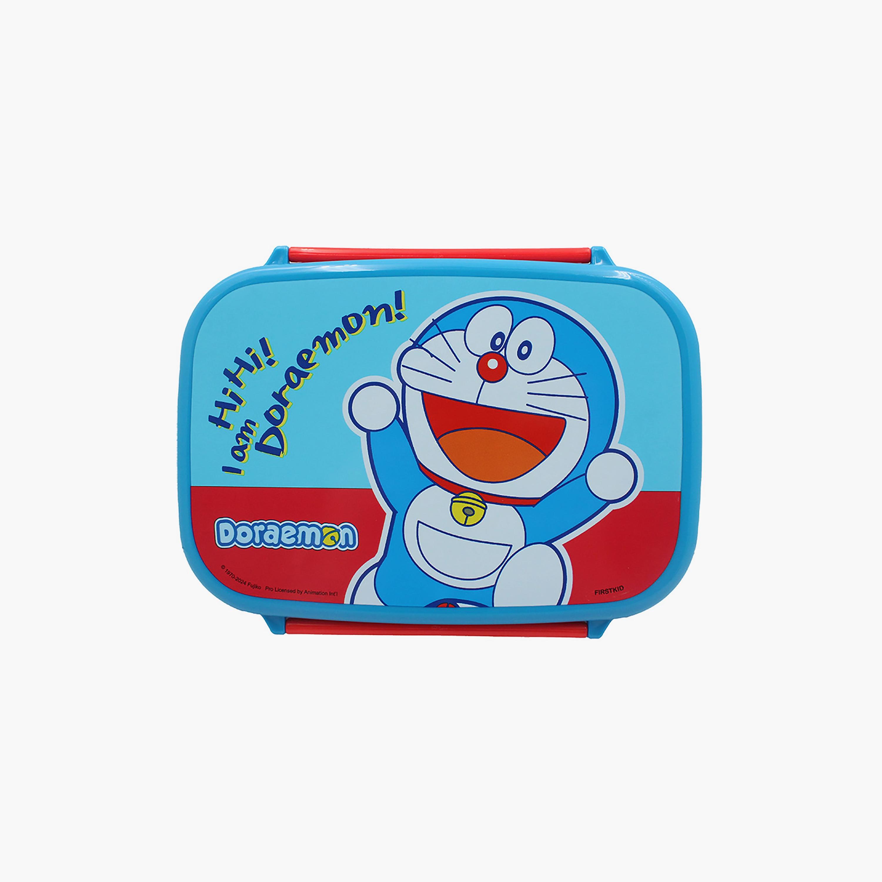 صندوق غداء مع طبقة داخلية بطبعة دورايمون- أزرق - 765 مل-school-lunchessentials-lunchboxes-image-2